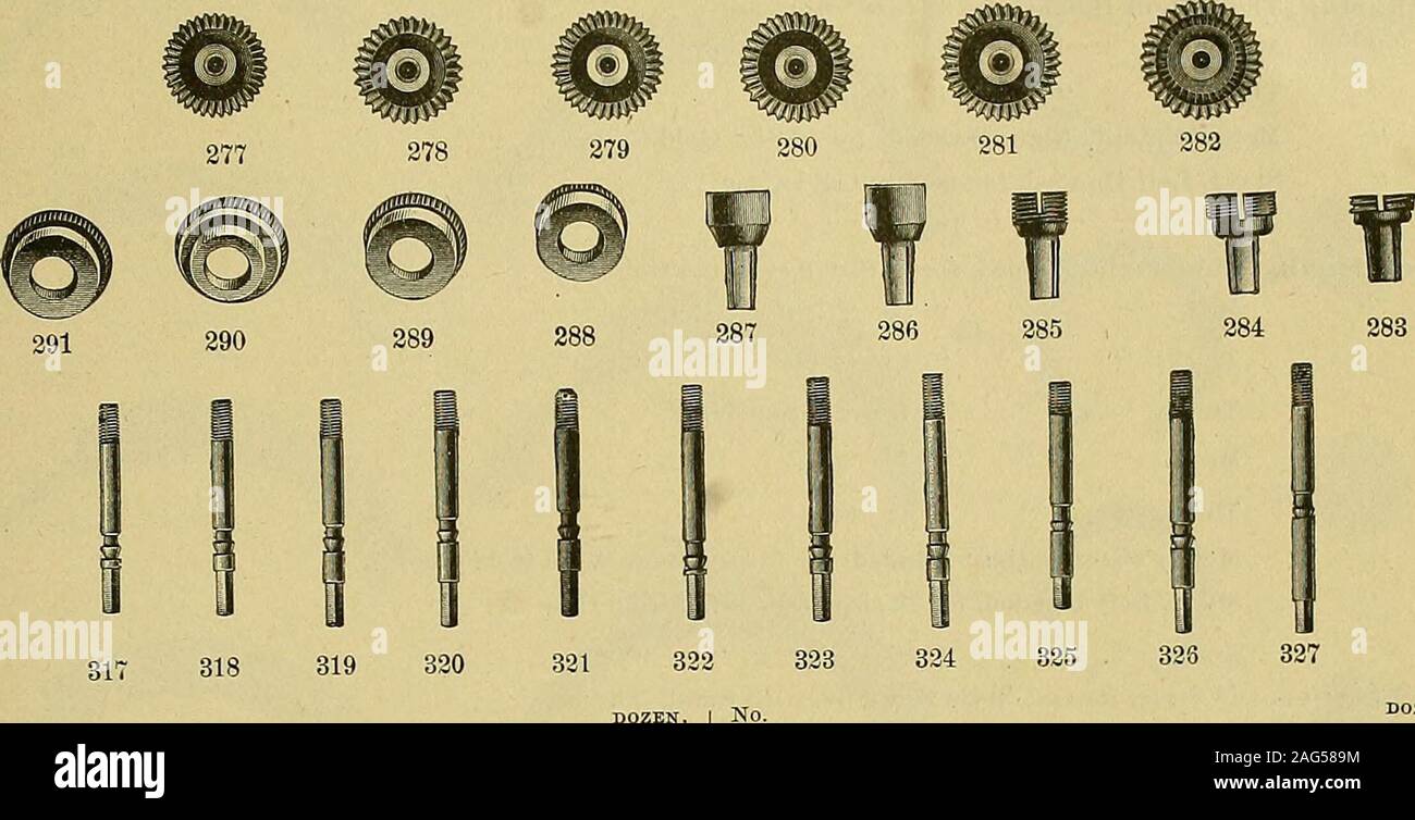 . Jahrhunderts Katalog der Lieferungen für Uhrmacher, Juweliere und verwandte Berufe. 789,- 0 790 791 79? .0 .10 Ich .10 793 73A 735 795 -?&gt; .10 .10, ^800^80, "o2eo3ao. aos^^ eoe ^^807 eo 8 o 9 e, o, CAtH 10. ; "E&gt; ich. (0 .10 ./o 0./o^i S?S S25 S 2, 8 JJ 851 GJ, CKCrt-./O/jO^ Vk.-- ^&gt; ich^^ 8 856 837 für Uhrmacher, Juweliere und verwandte Berufe. AMERICAN WATCH CO., Waltham, Mass 18 Größe, SILBER MATERIAL GEHÄUSE. Nr. 255. 256. 257. 258. 259. 260. 861. 262. 263. 264. 365. 366. 367. 268. 369. 270. 271. 272. 373. 274. 275. 376. 377. 378. 279. 280. 281. 282. 283. 284. 285. 286. 287. 289 Stockfoto