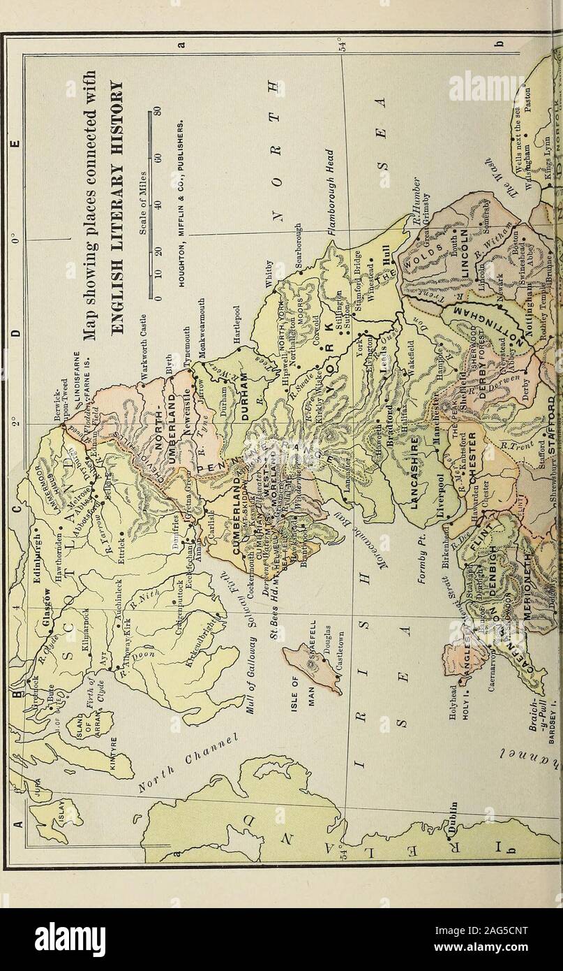 . Eine kurze Geschichte von Englands und Amerikas Literatur, von Eva März Tappan. f Keats und Shelley. 1830. Tennysons Gedichten, vor allem lyrisch. 1836-37. Dickenss Pickwick Papers. 1843. Erster Band - Ruskins moderne Maler. 1848. Erste Band des macaulays Geschichte Englands. 1857. George Eliots erste Fiktion. 1868-69. Brownings der Ring und das Buch. Wichtige DATEN IN DER AMERIKANISCHEN LITER ATUR 1640. Die Bucht Psalm Buch, das erste gedruckte Buch inAmerica. 1650. Anne Bradstreets Gedichte, die besten amerikanischen verseof dem siebzehnten Jahrhundert. 1704. Die Boston Nachrichten schreiben, die ersten Ameri Zeitung kann. 1754. Stockfoto