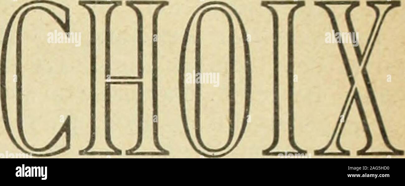. Le Juillet-Decembre quincaillier (1905). Nous offrons un Splendide Sortiment desLiqueurs Geldbußen de la maison Renommee GUSTAVE PICON De ST-DENIS, (Frankreich) Curacao Orange, Doux, Curasao Blanc, Triple Sec, anisette Anisette Amsterdam, Extra fein, Kummel Doux, Kummel cristallise, Maraschino, Kirsh, Likör Chartreuse du Con-Vent, jaune et Verte, Creme de Menthe Verte. - Creme de Cacao Chouva, a la Vanille, Creme de Cassis, Creme de Moka. PATES DE FOIE GRAS de Terrinen et-Leiter Püree de Foie gras, Pasteten de Gibier, Truffes, Cepes ein Naturel eta Ihuile, de la maison LEON BIZAC, de Souillac, (FRANC Stockfoto