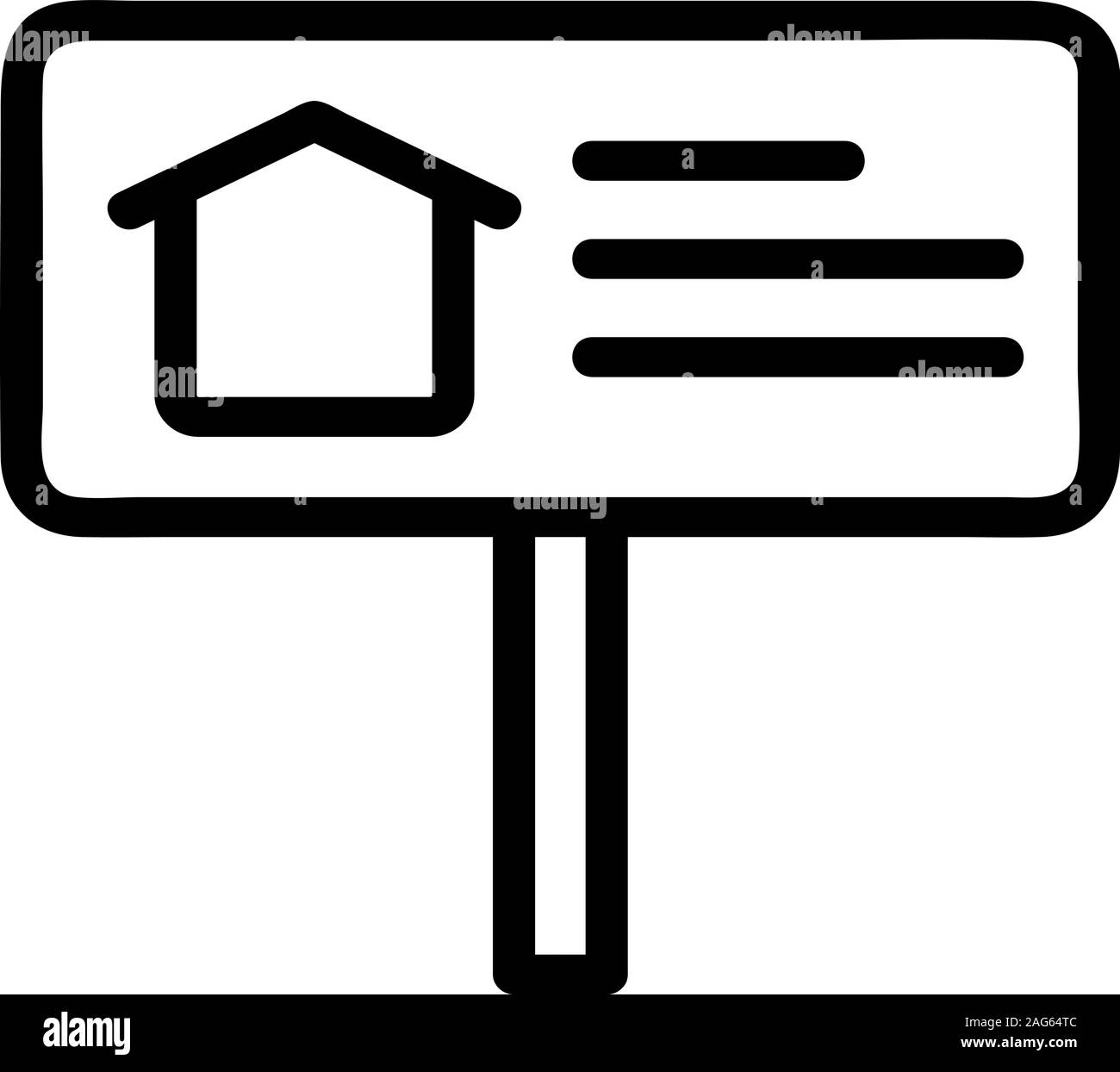 Gedenktafel vor dem Haus Symbol Vektor. Isolierte Kontur symbol Abbildung Stock Vektor