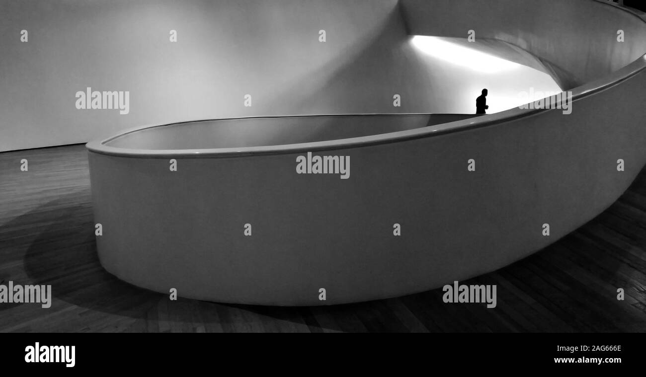 Erstaunlich moderne futuristische Architektur Design für einen kühlen Hintergrund oder Ein Hintergrundbild Stockfoto