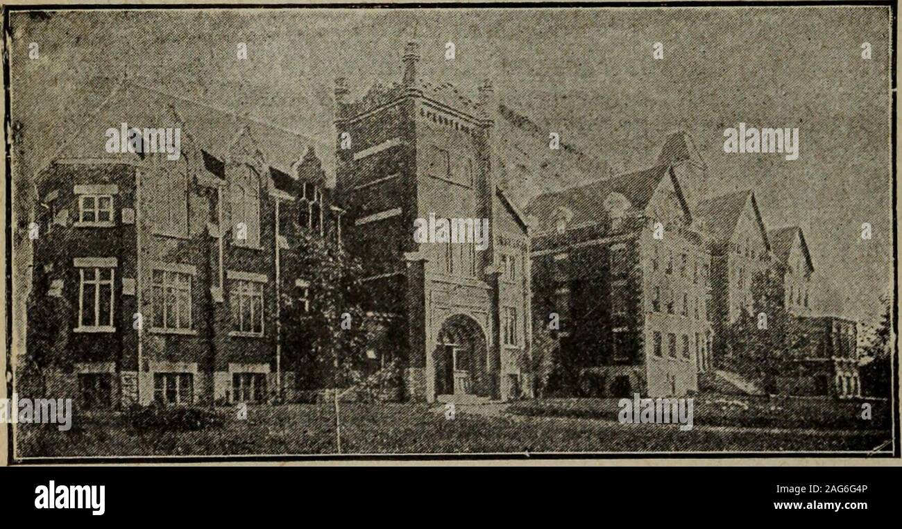 . Busyman's Magazine, Juli-Dezember 1907. f Rosedale. Begründung: von Bloor St. zu RosedaleRavine fahren 600 Meter verlängern. Weitläufigen Rasenflächen. Gebäude: Dampf beheizt; elektrisches Licht; Klasse - Zimmer für die Schule Arbeiten konzipiert. Akademische Abteilung: 14 Lehrer der thehighest akademische Qualifikationen, von denen 8 sind in Residence, und von diesen, 4 sind Europäische ausgebildete Lehrer der ModernLanguages. Illustriertes BOOKLET Miss J.E.Macdonald, B.A., Principal. 27 BESUCHSLEHRERINNEN: Musik 19, Kunst 3. Physischen konzeptabsicherung-cal Bildung 2, sprechtechnik 1, Hauswirtschaft 2. Tägliche Anwesenheit 140, von denen 50 in Resi-Vertrauen; die Klassen A Stockfoto