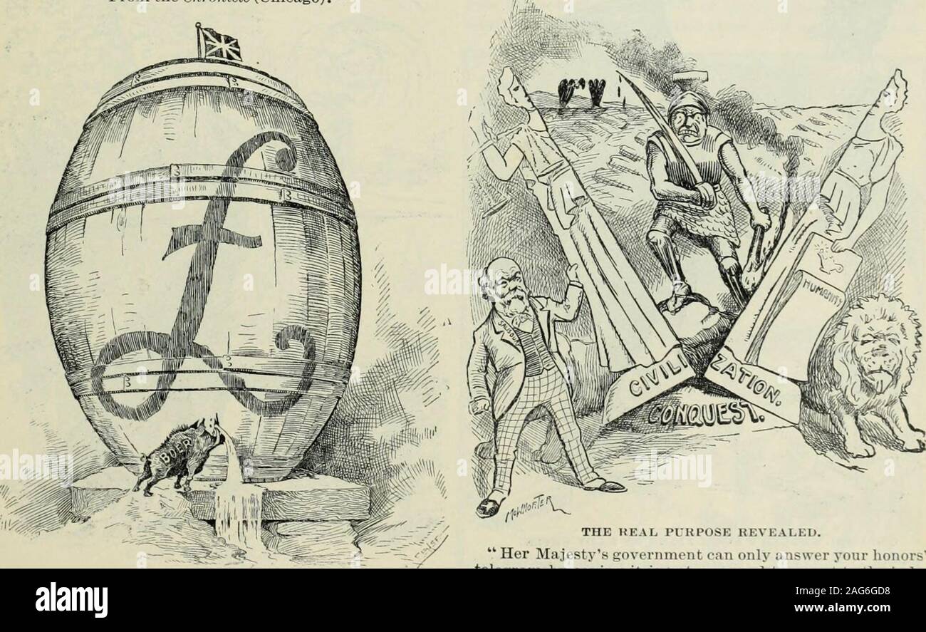 . Überprüfung der Bewertungen und der Welt arbeiten. Die HERSTELLUNG EINES LOYALEN betrifft. Wir in unseren Bemühungen nie aufhören, bis jeder Boer ist aloving und loyale Betreff des Britischen Imperiums.- (tlie Recenteditorial in London Times.) Aus der Chronik (Chicago). Bobs tritt in den freien Staat. Aus dem Journal (Minneapolis).. persistency gegen Ressourcen. Aus der Pionier-presse (St. Paul). Die heilen Zweck offenbart. Ihr majestys Regierung kann nur beantworten ihre honorstelegram sagen es nicht auf Zustimmung zur Unabhängigkeit entweder der Südafrikanischen Republik oder der theOrange freien Staat vorbereitet. Antwort Salisburys zu Bo Stockfoto