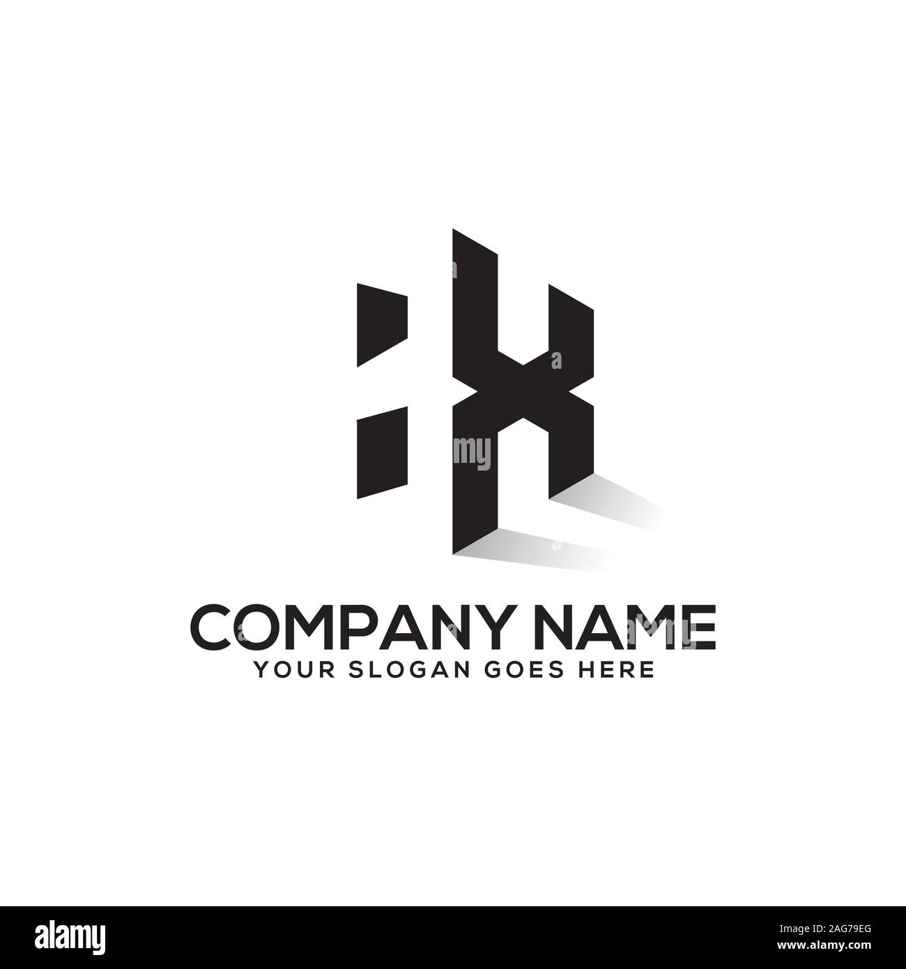 H Logo Designs, H Brief mit negativen Raum logo Vektor Stock Vektor