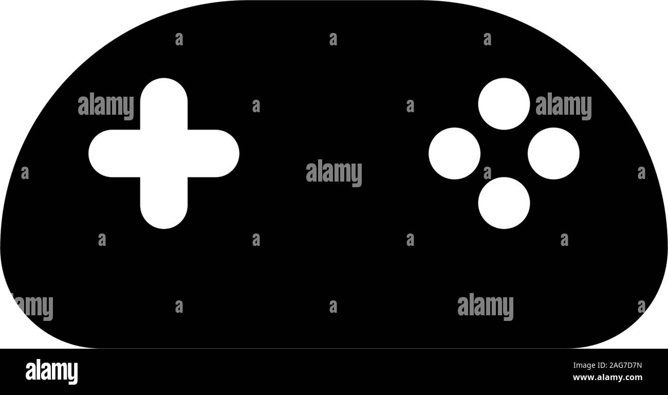 Gamepad. Spiel markt Logo. Joystick. Logo. Symbol. Unterzeichnen. Tasten. Play Video Spiel. Gerät auf Ferien. Stock Vektor