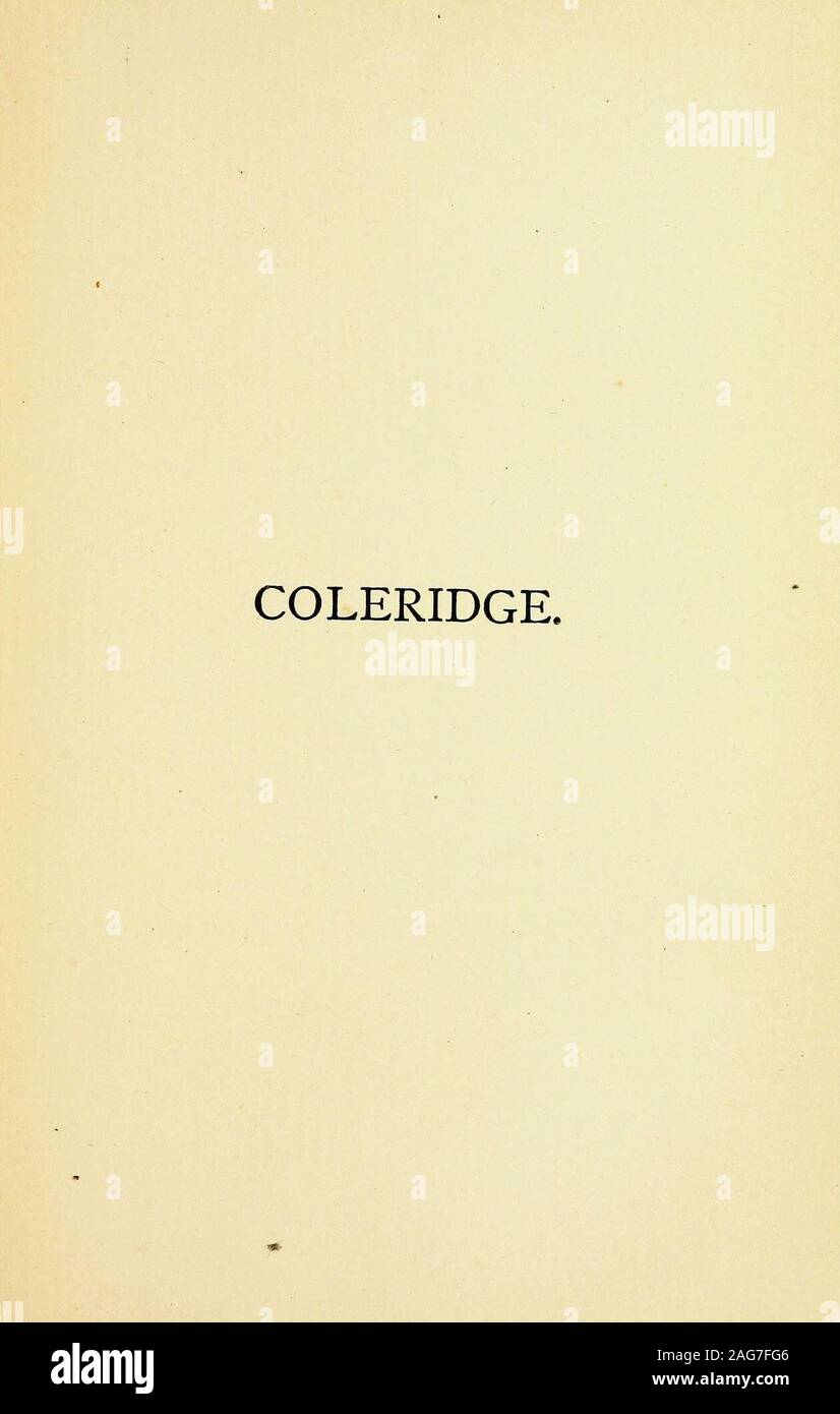 . Coleridge, Shelley, Goethe: biografische ästhetische Studien. ^0^-] Bücher vom gleichen Autor. Die Nationen, Geburt, und andere nationale Gedichte. ESSAYS./ästhetisch. i2Mo, Tuch 1,50 kurze Essays und BREVITIES. i 2Mo 1,50 EINIGE DER GEDANKEN VON JOSEPH JOUBERT. Mit einem biographischen bemerken. i6 Mo, getöntes Papier, Tuch, ERSTE JAHRE IN EUROPA. 1 Vol., i 2Mo 1,50 LEBEN UND WERK GOETHES. Ein Essay. i2Mo, die Jungfrau von Orleans. Eine historische Tragödie ... 1,50 Lee und SHEPARD, Verlage, Boston. COLERIDGE, Shelley, GOETHE. Biografische ästhetische Studien. Von George H. CALVERT. BOSTON: Lee und SHEPARD, Verlage. NEW YORK Stockfoto