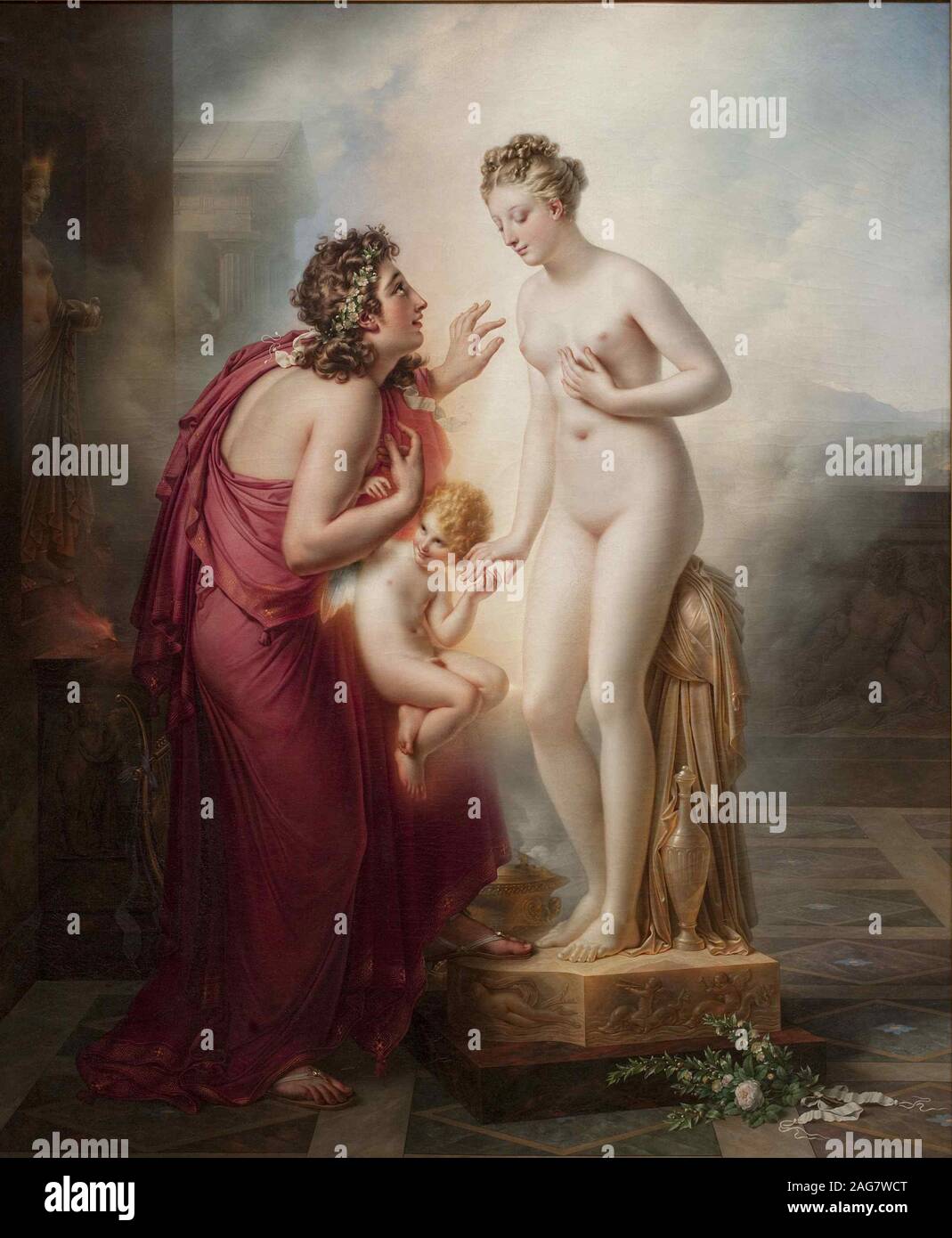 Pygmalion und Galatea, vor 1819. In der Sammlung von Mus Gefunden&#xe9;e du Louvre, Paris. Stockfoto