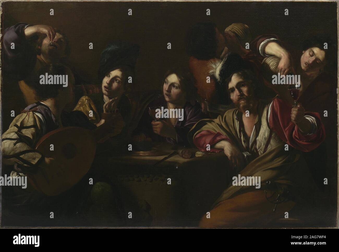 Taverne Szene, ca 1619. Bei der Sammlung der Sammlung Alana, Newark gefunden. Stockfoto