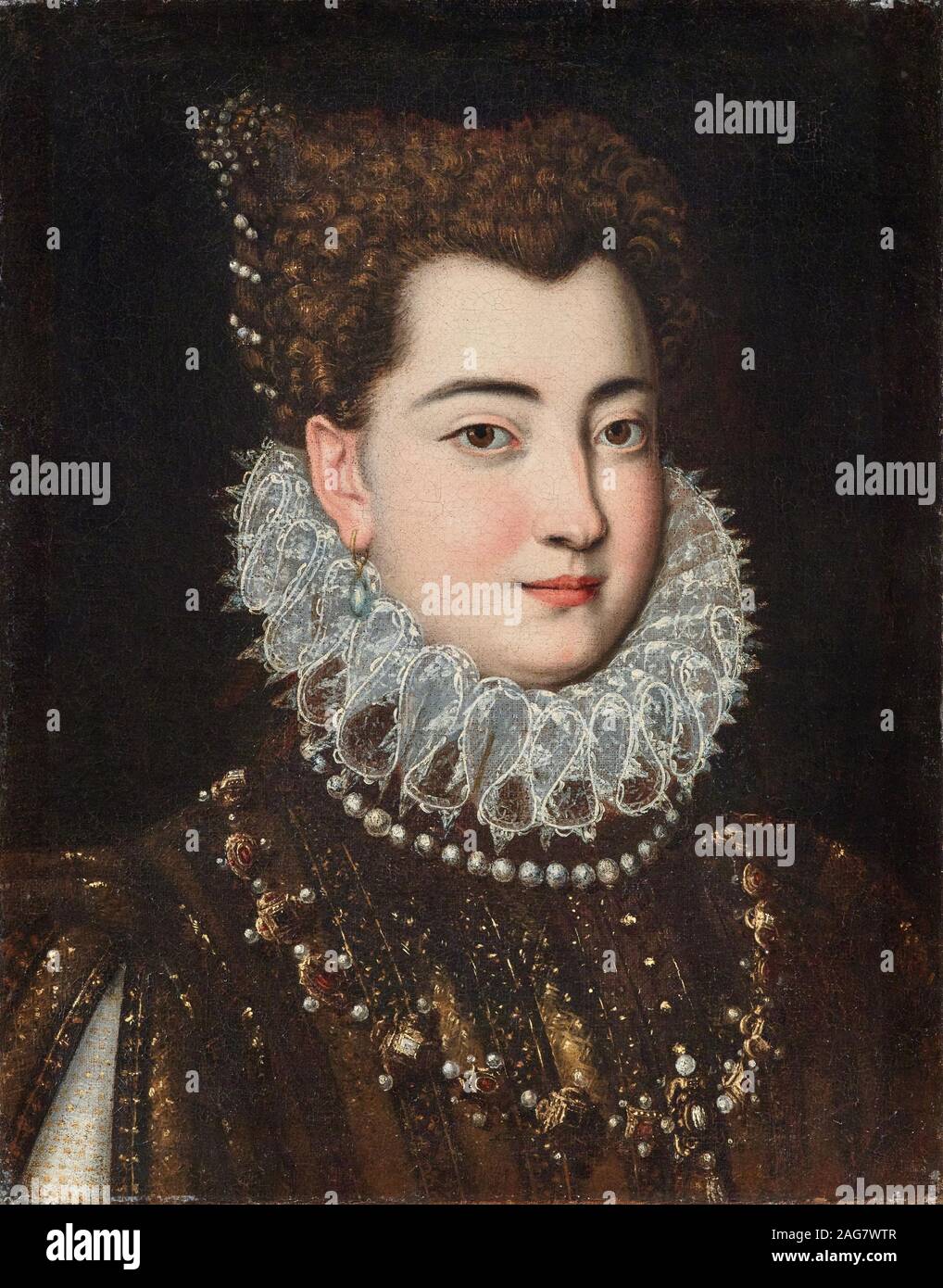 Portrait von clelia Farnese (1552-1613), die zweite Hälfte des 16. Jahrhunderts. Private Sammlung. Stockfoto