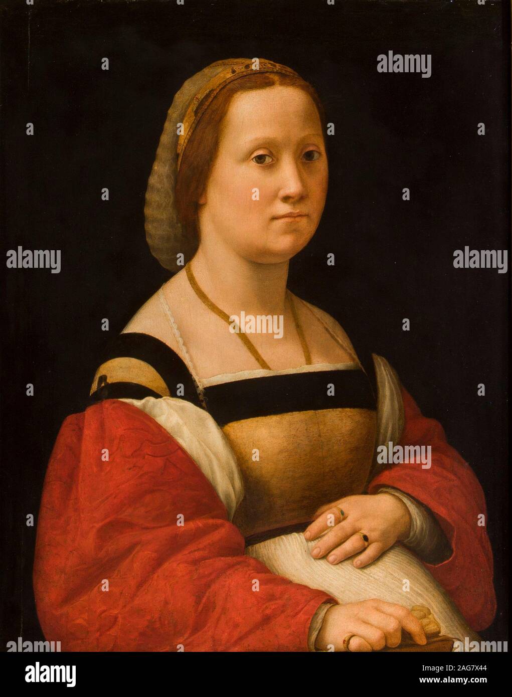 La gravida, 1505-1506. In der Sammlung des Palazzo Pitti, Florenz gefunden. Stockfoto