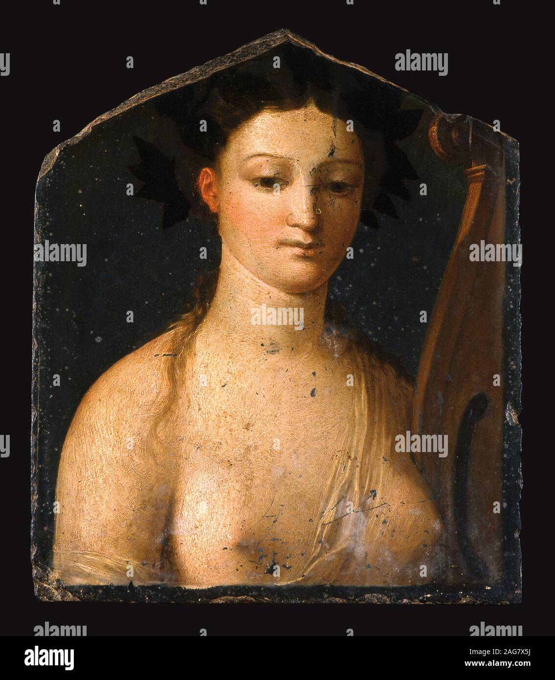 Die Muse Polyhymnia. In der Sammlung des Museo dell'Accademia Etrusca e della Citt&#xe0; di Cortona. Stockfoto
