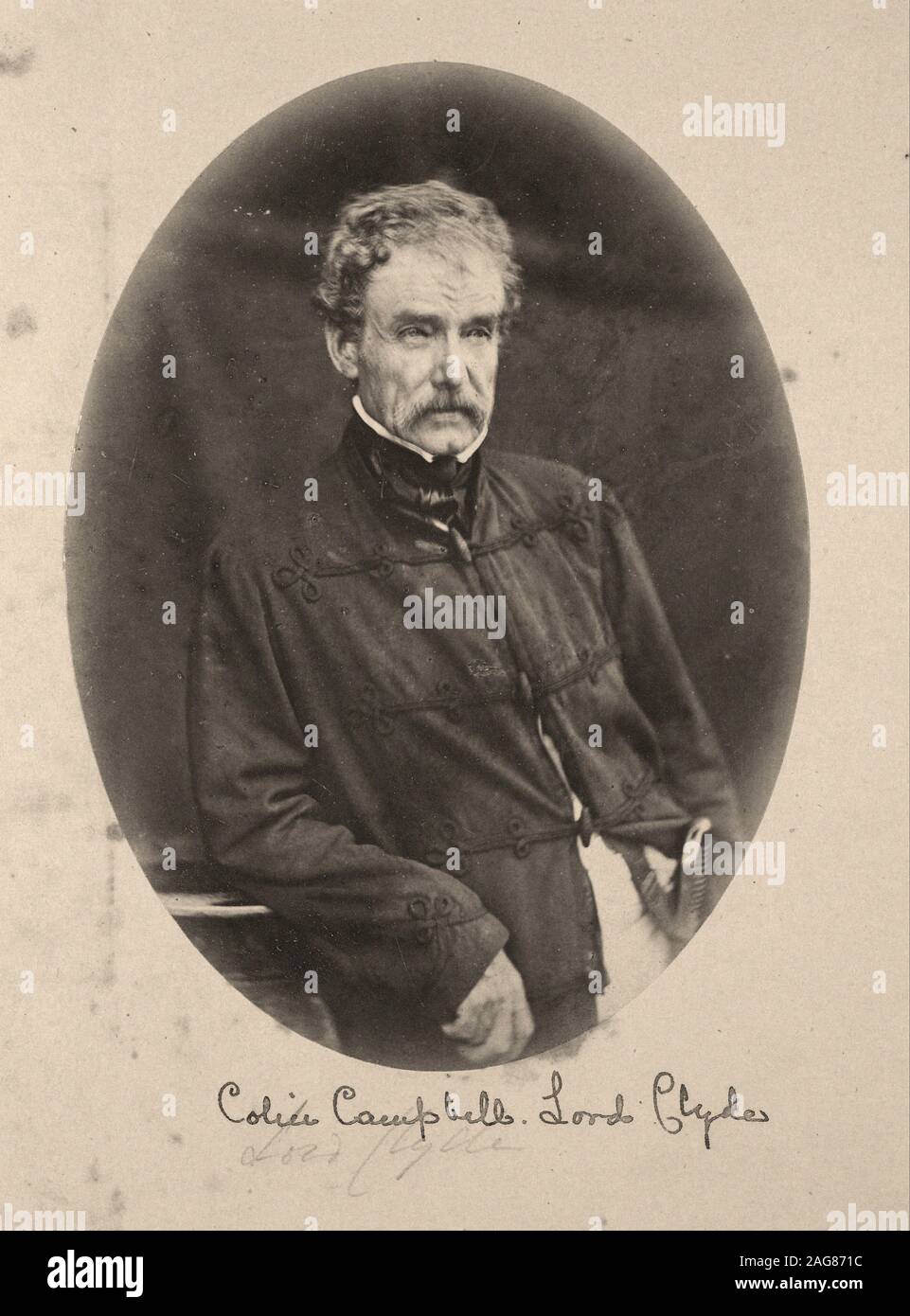 Felice Beato (1832 - 1909) - Porträt von Sir Colin Campbell Herr Clyde, Commander-in-chief in Indien Stockfoto