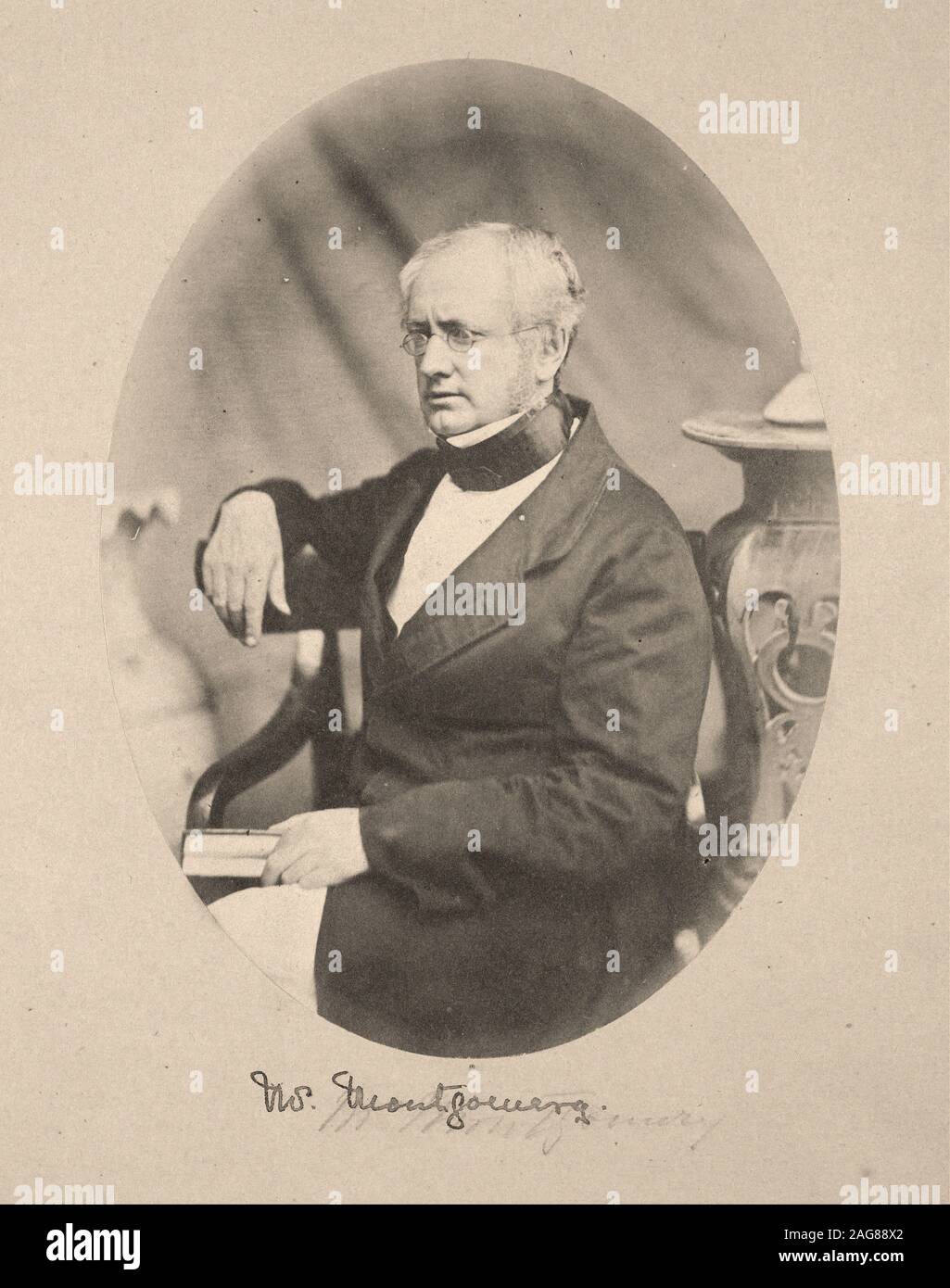 Felice Beato (1832 - 1909) - Porträt von Sir Robert Montgomery, Esq., V. Chr. S, Chief Kommissar in Oude Stockfoto