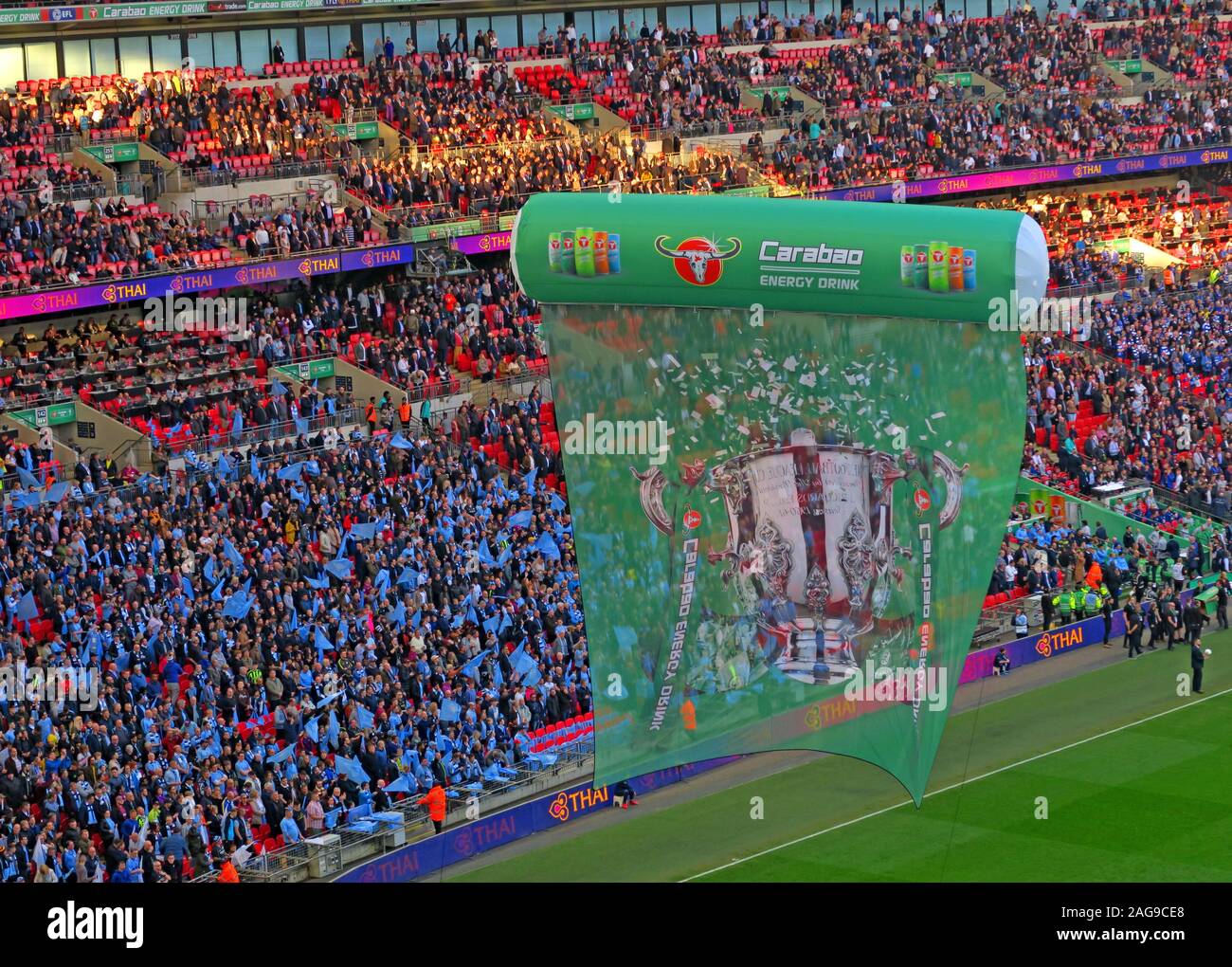 MCFC, Manchester City, Manchester City Football Club vs Chelsea, Carabao Cup Finale 24/02/2019 Wembley Stadion, London, England, UK-Feb 2019 Stockfoto