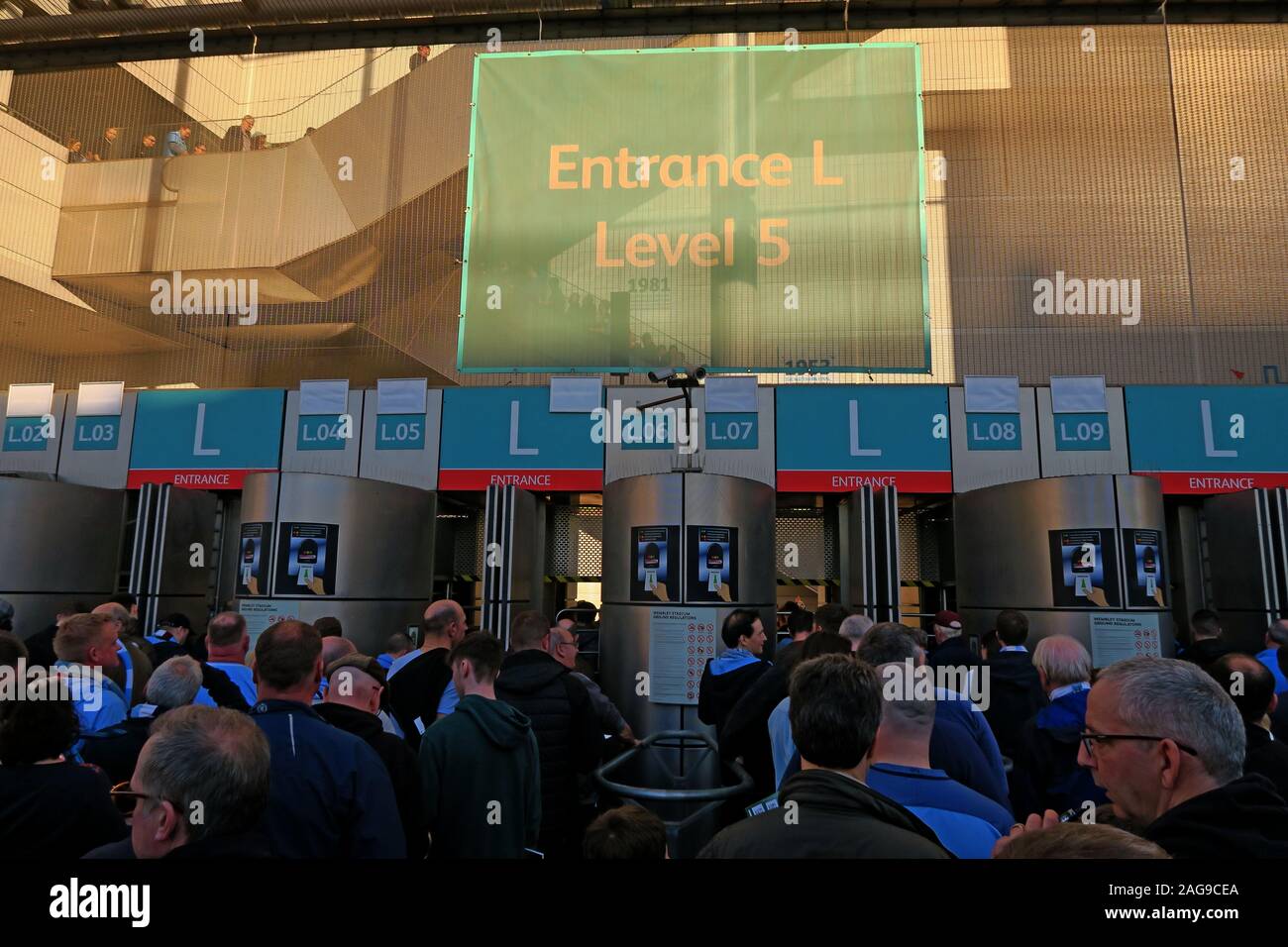 MCFC, Manchester City, Manchester City Football Club vs Chelsea, Carabao Cup Finale 24/02/2019 Wembley Stadion, London, England, UK-Feb 2019 Stockfoto