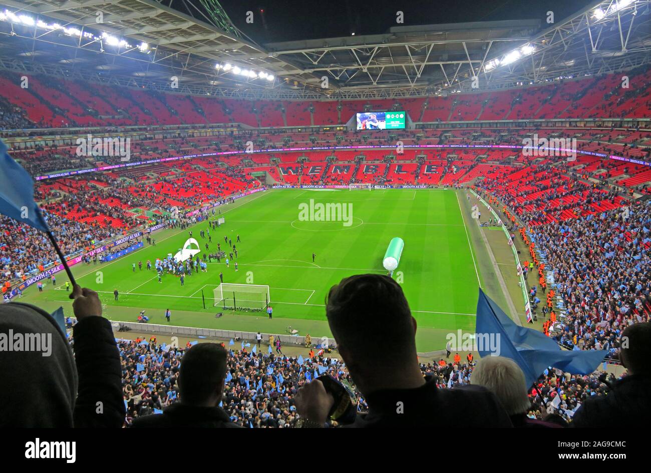 MCFC, Manchester City, Manchester City Football Club vs Chelsea, Carabao Cup Finale 24/02/2019 Wembley Stadion, London, England, UK-Feb 2019 Stockfoto