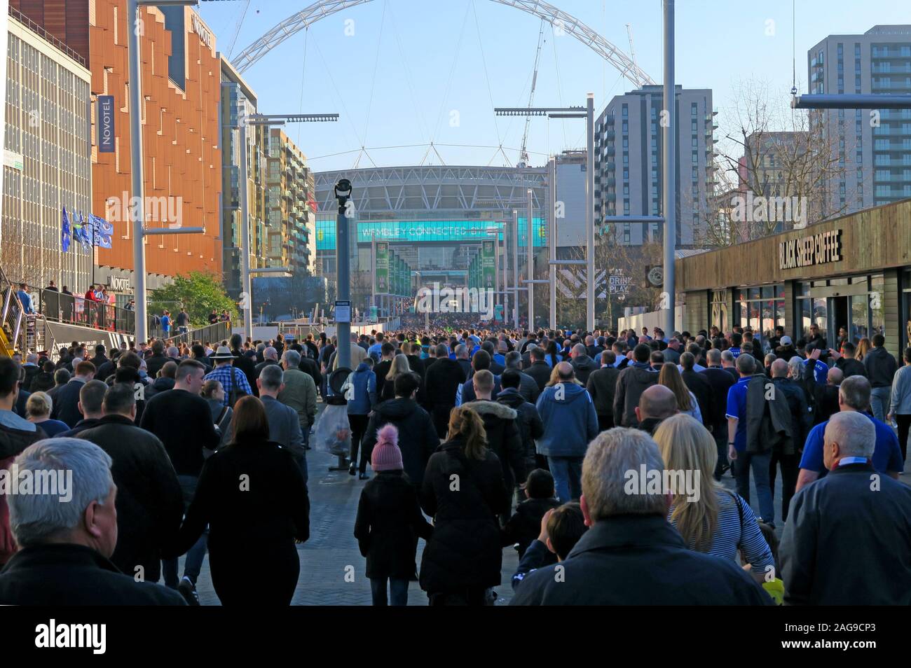 MCFC, Manchester City, Manchester City Football Club vs Chelsea, Carabao Cup Finale 24/02/2019 Wembley Stadion, London, England, UK-Feb 2019 Stockfoto
