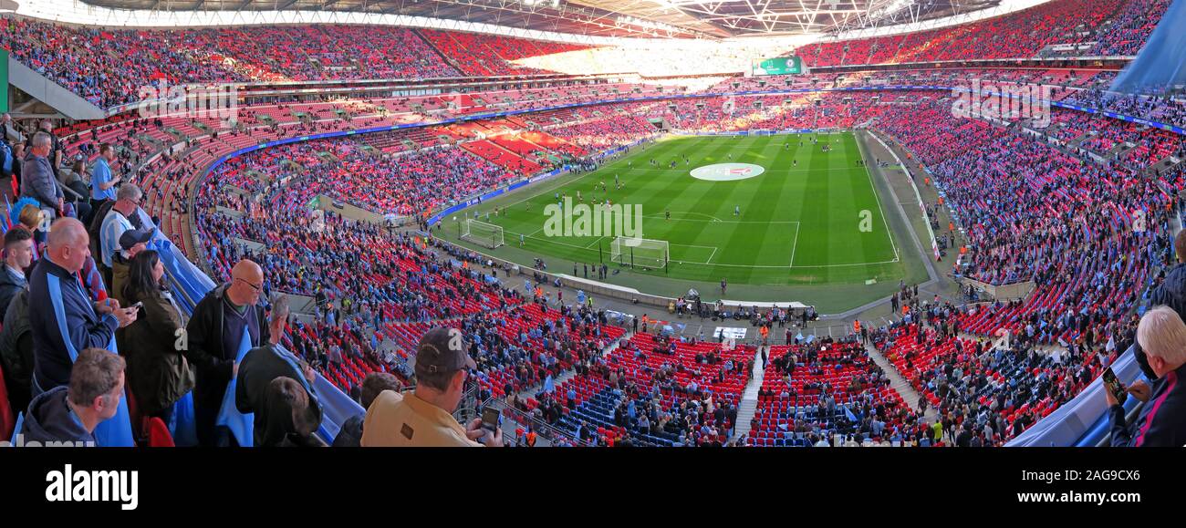 MCFC, Manchester City, Manchester City Football Club vs Chelsea, Carabao Cup Finale 24/02/2019 Wembley Stadion, London, England, UK-Feb 2019 Stockfoto