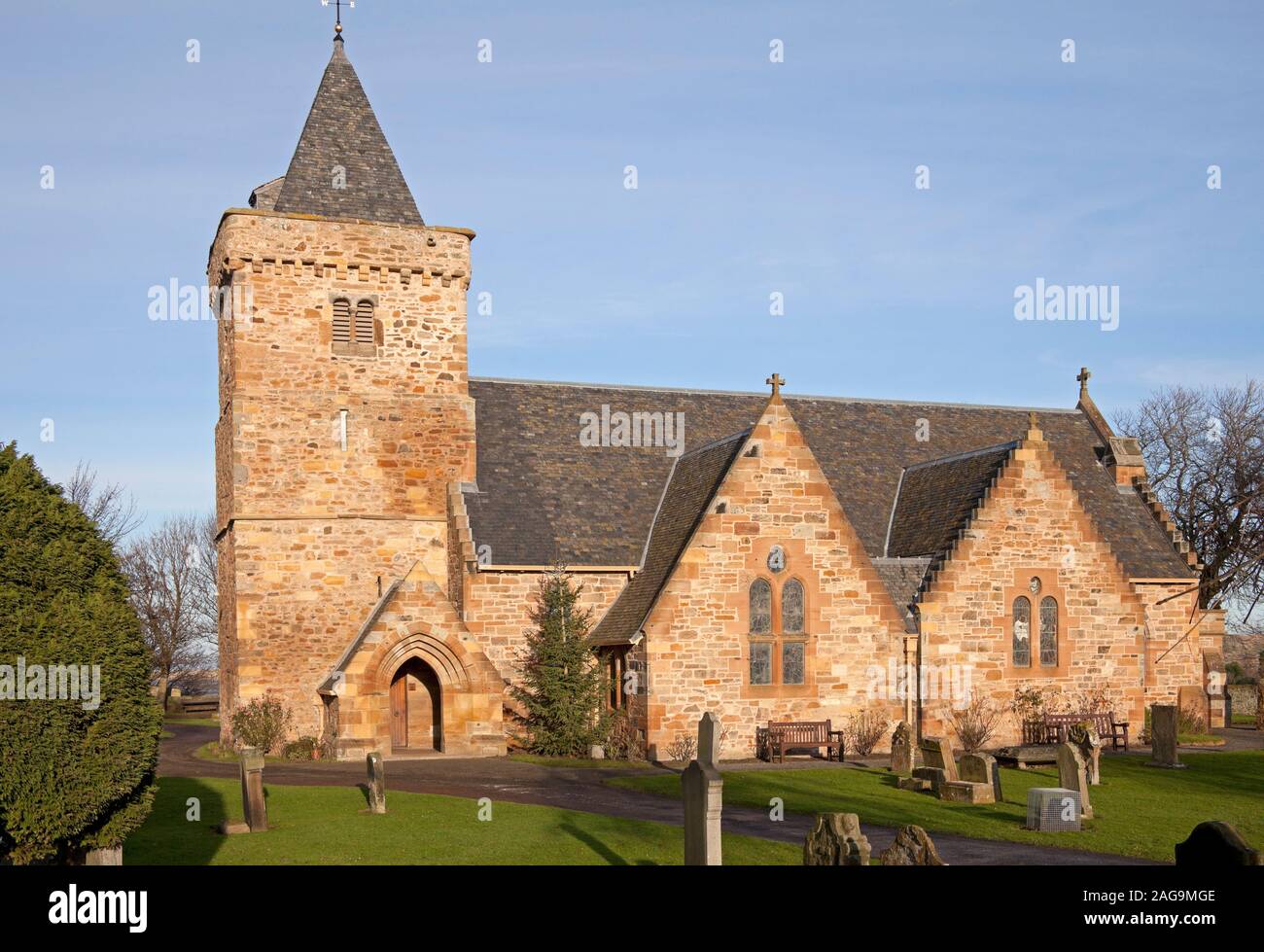 Aberlady Pfarrkirche, Aberlady, East Lothian, Schottland, Großbritannien Stockfoto