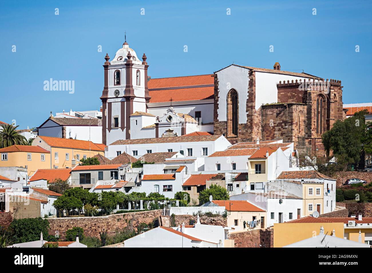 Silves Kathedrale, Algarve, Portugal Stockfoto