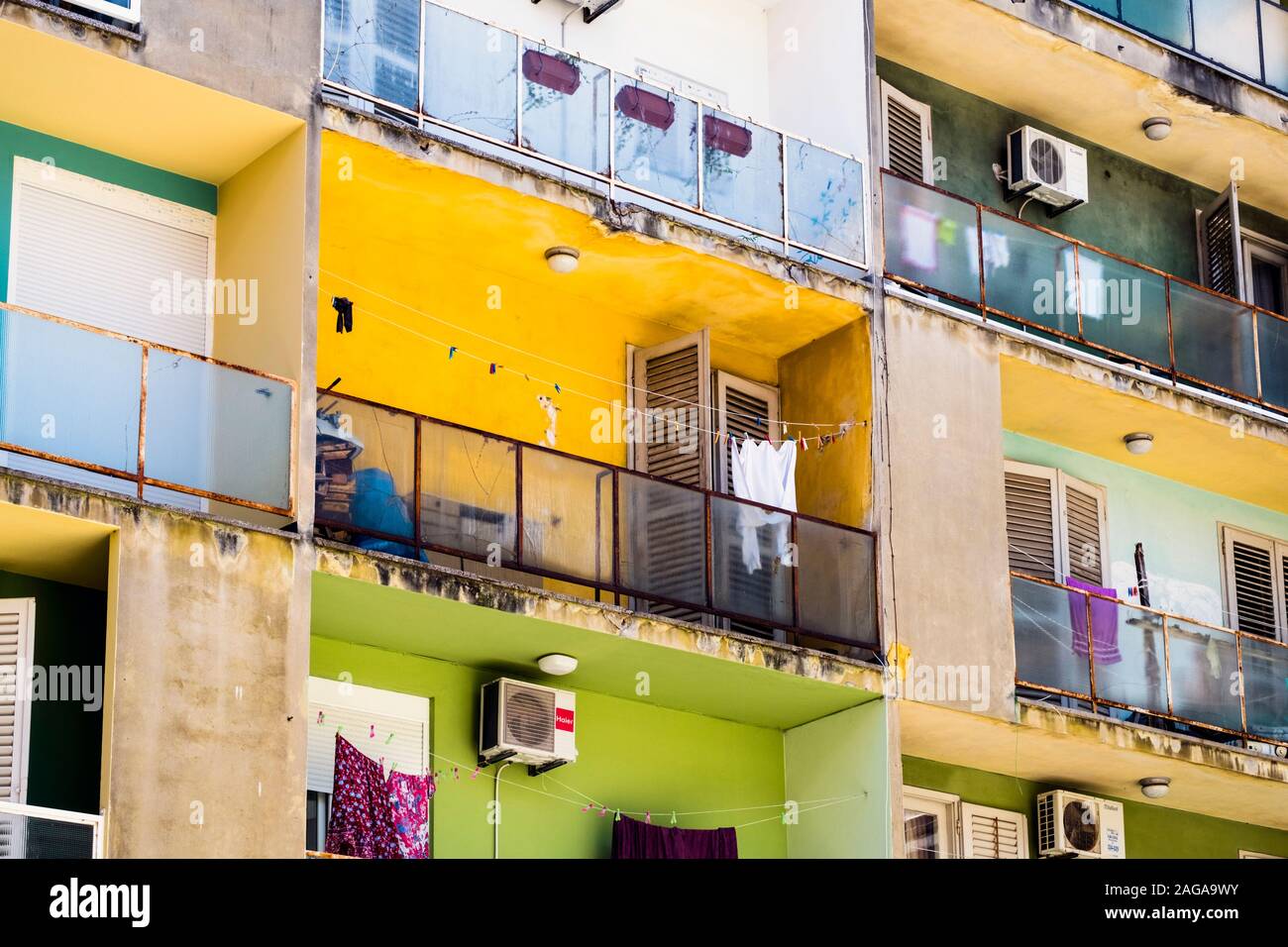 Apartment Blocks in Zadar, Kroatien Stockfoto
