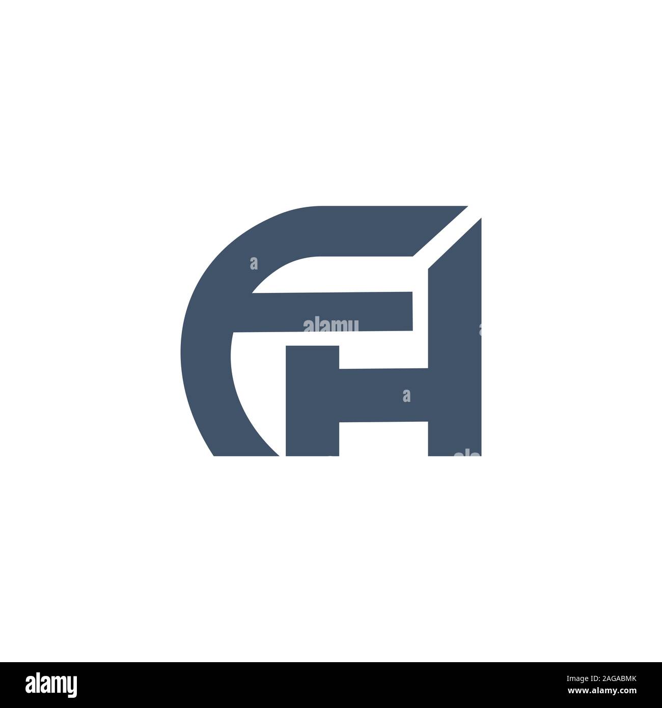 Initial fh oder HF-Logo vektor design Vorlage Stock Vektor