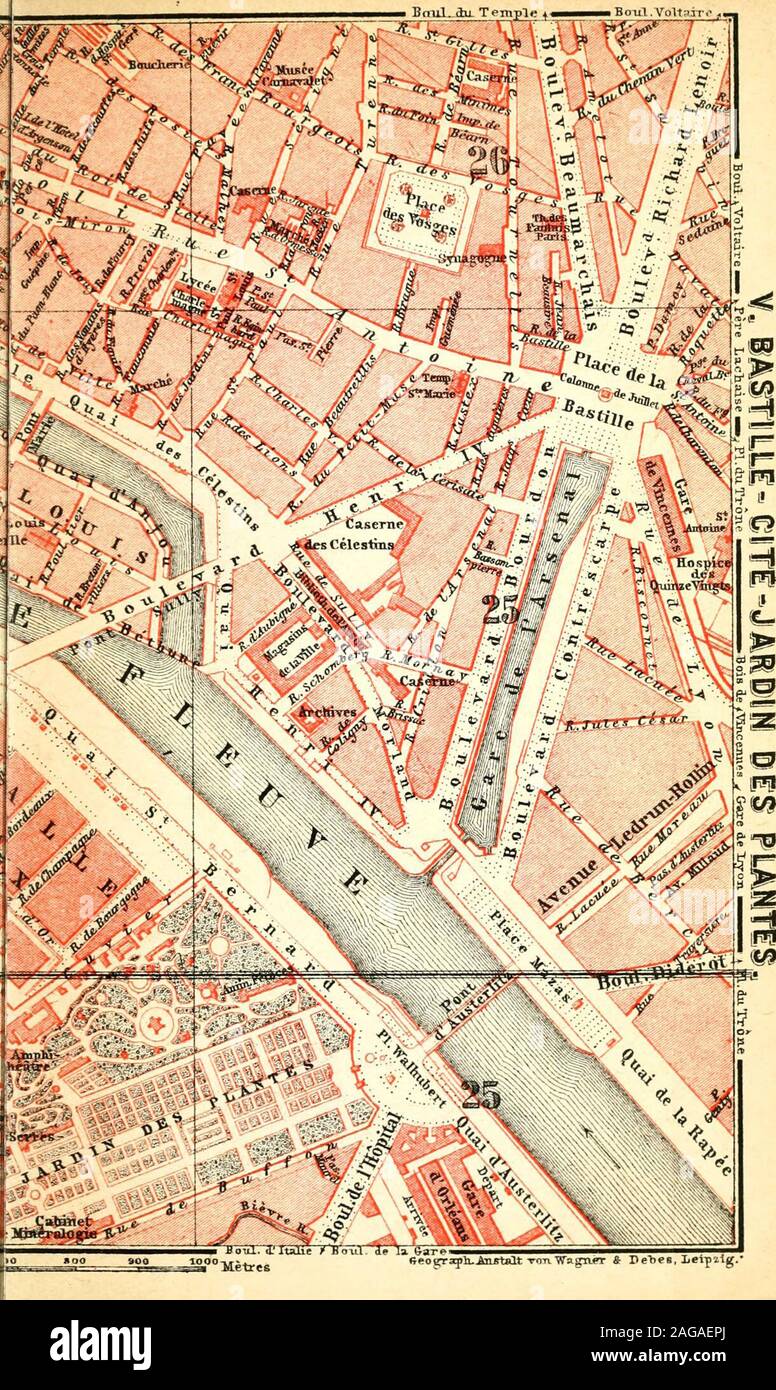 . Paris und Umgebung: mit Routen von London nach Paris und von Paris bis an den Rhein und die Schweiz: Handbuch für Reisende. ich *.de sG-Ob eUni. yi^ Boul. B^ Sn: TL = 5 T laoo300* oo ^ auch ICH B. iul. Ctu Tempel t&lt; r BouT. Voltsir. ^m^. gTs^ k.. toMjat T.m WagTUT & - widerlegt und leip-ig. Stockfoto
