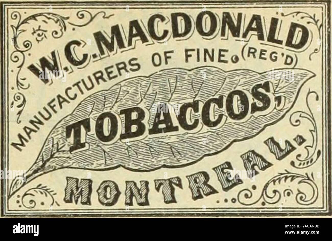 . Kanadische Lebensmittelhändler Januar-März 1919. Connors Bros., Begrenzte schwarze Hafen, ANMERKUNG: Lizenz Nr. 1-603 // jede Werbung Interessen yon, es reißen jetzt heraus, und legen Sie mit Buchstaben, die beantwortet werden sollen. Februar 7, 1919 C A N A T) IAN GRO C E R *55. Suchen Sie die Macdonald Marke jedes Paket wir Schiff trägt den oben genannten Marke - es ist Ihre Garantie, dass die tobaccowas Hergestellt von W. C. Macdonald Eingetragenes, über 60 Jahren etabliert. PLUG RAUCHEN BRITISCHEN CONSOLSINGOTS (groben) BRIERINDEX PLUG KAUEN PRINZ VON WALES NAPOLEON CROWN BLACK ROD (Twist) von führenden Großhändler verteilt. W. C MACDONA Stockfoto