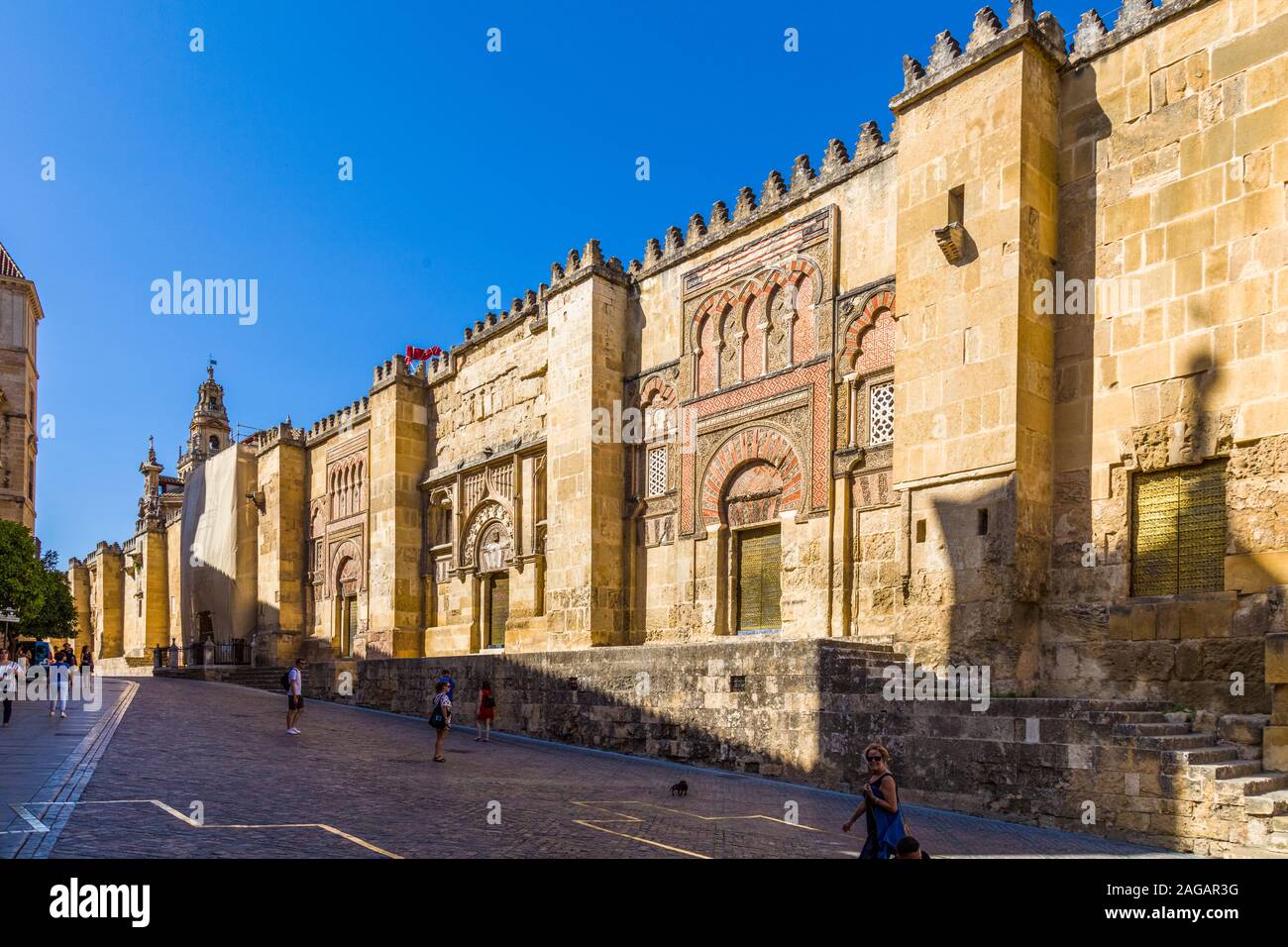 Die Außenseite des Moschee-Kathedrale von Córdoba in Córdoba in Andalusien Spanien Stockfoto
