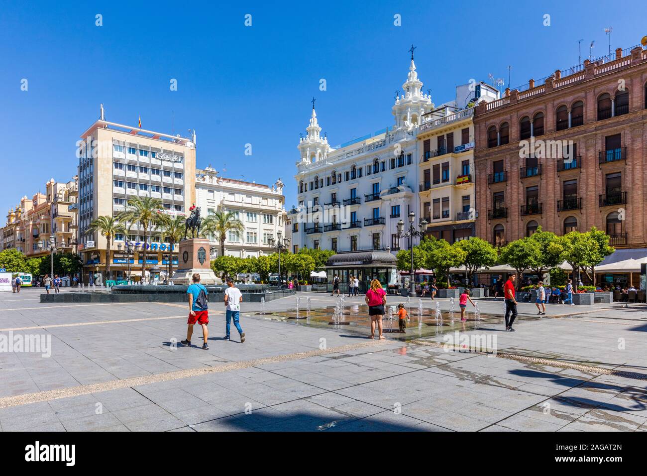 Plaza de las Tendillas orTendillas Square in Cordoba, Andalusien, Spanien Stockfoto