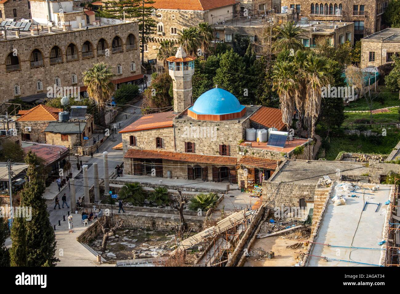 Sultan Abdul Majid Moschee, Byblos, Libanon Stockfoto