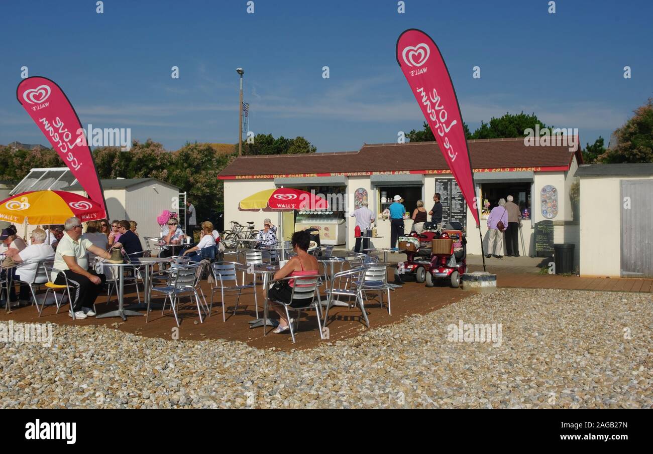 Bognor Regis, Sussex, Strand Schlange Bar Stockfoto