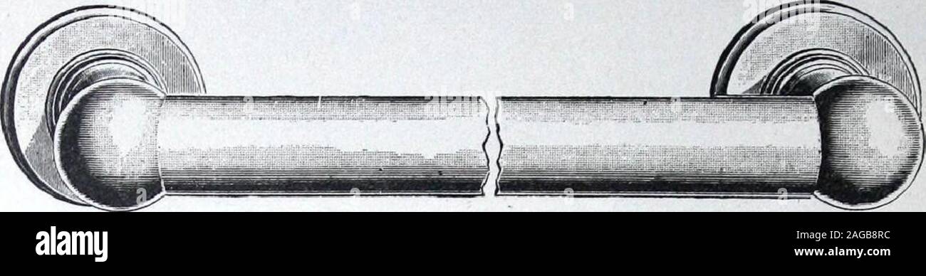 . Illustrierter Katalog von Schlössern und Bauherren Hardware. 362 Der Springer Lock Manufacturing Company. Begrenzte TÜR UND FENSTER WACHEN PUSH BARS Armaturen mit Schläuche gegossen. Art.Nr. 8292 und 8292&gt;^- aus massiver Bronze, poliert, Bar, 1 in., Sockel 2 in. Durchmesser. Stockfoto