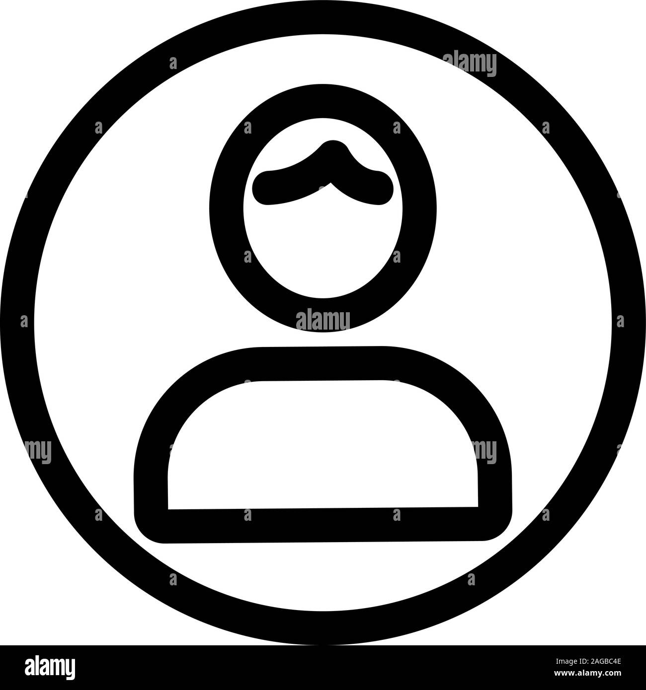 Das Symbol ist ein Vektor icon. Isolierte Kontur symbol Abbildung Stock Vektor