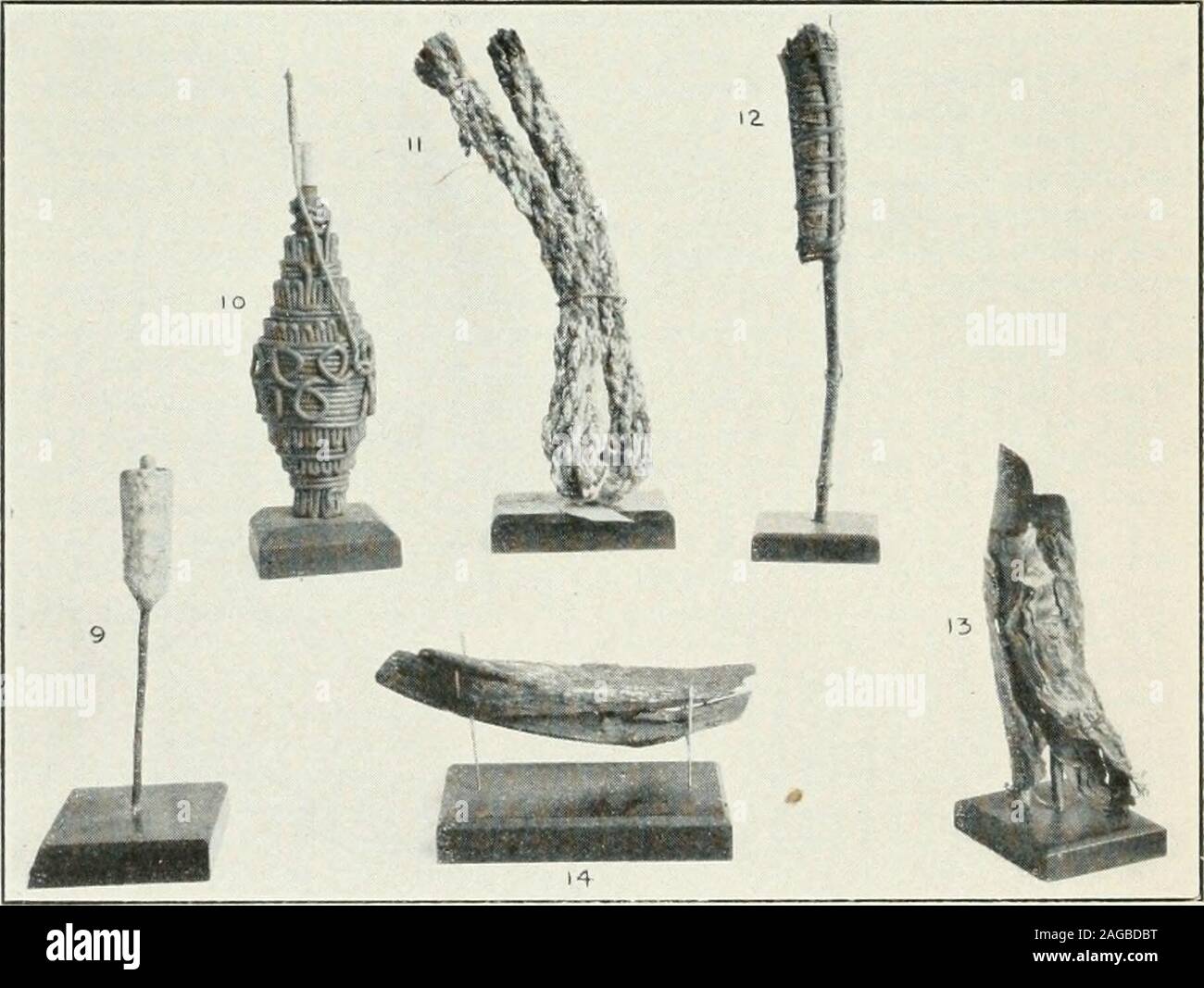 . Bulletin - United States National Museum. I. Tabelle der verschiedenen an die Fackeln. Fackeln von Harz 1, Borneo Heilung Taschenlampe; 2, Kiuens, Burma; 3. Untere Siam; 4. Mindanao, PhilippineIslands;.=^, Porto Rico, West Indies; 6, aus Okumen, Afrika; 7. Untere Siam; 8, Singa- pore, 9, Fett auf astick Massof, MongoMa; 10, phantasievoll Wunde Konus, Virginia; 11, Link, Spanien: 12, Masse der Harz auf Stick, Westafrika; 13, Kerze - Baumrinde fortorch, Mexiko; 14, Fett kiefer Taschenlampe Material, Virginia für Beschreibung der Platte finden Sie auf den Seiten 199 und 202 FEUER ALS AGENT IN DIE MENSCHLICHE KULTUR 199 in der westlichen Hemisphäre in der Fackel. Die Alte Stockfoto