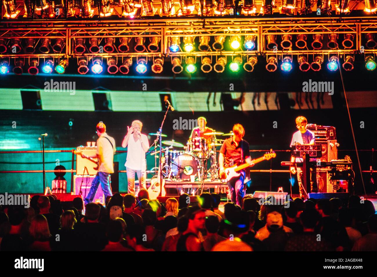 Moderne englische am Harborplace 20. Jahrestag, Baltimore, Maryland, USA Stockfoto