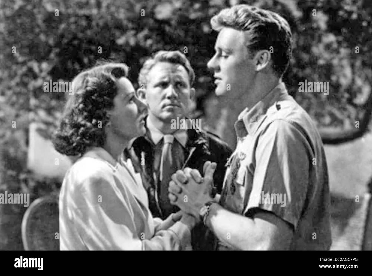 Ein Typ namens Joe 1943 MGM Film mit Von links nach rechts: Irene Dunne, Spencer Tracy, Van Johnson, Stockfoto