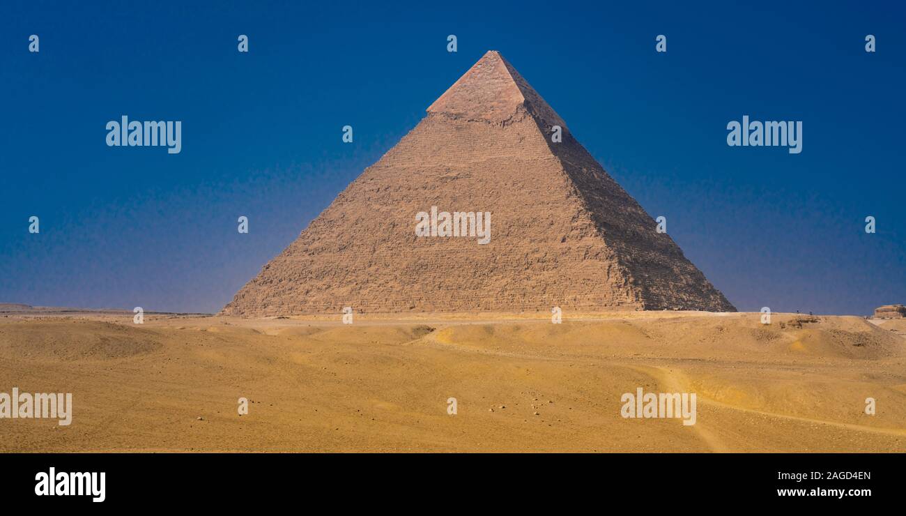 NOVEMBER 2019, Kairo, Ägypten, mit Blick auf die Pyramiden von Gizeh, Kairo Stockfoto