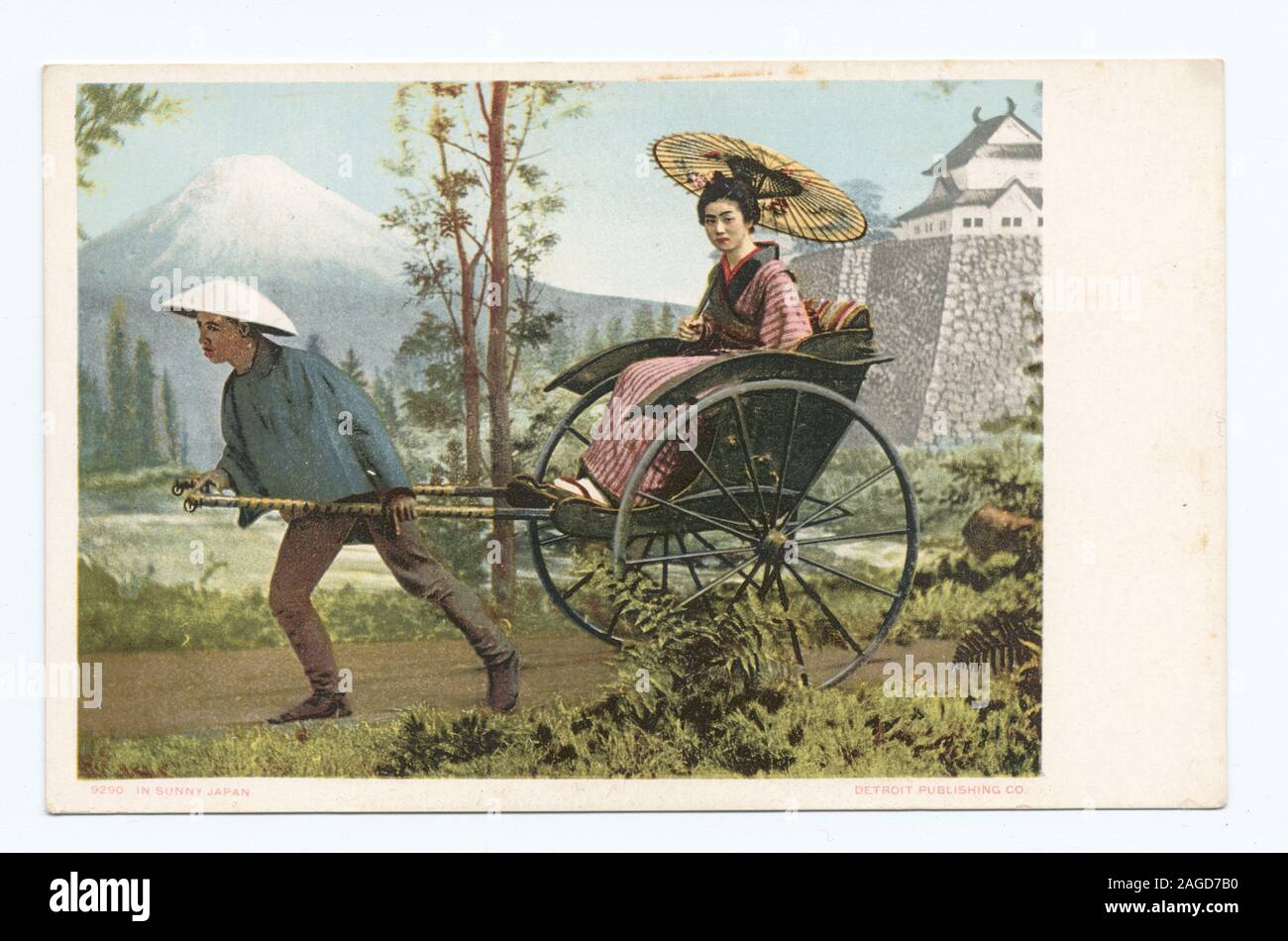 Wurde Detroit Publishing Company. Neue Impressum mit Artist's Palette Marke. Bilder mit Datum vor dem Jahr 1906 aufgenommen; im sonnigen Japan, Japan Stockfoto