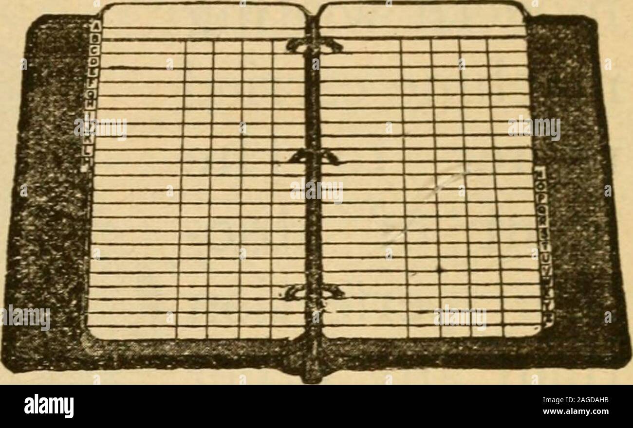 . Die Welt Almanach und Enzyklopädie. UNIMATIC PREIS BUCH für die Hemd- oder Jackentasche und Schreibtisch. Flache ÖFFNUNG SELBST INDIZIERUNG VERMEIDEN ERNEUTES KOPIEREN SIE IHRE DATENSÄTZE Loose-Leaf Bücher SPAREN SIE ZEIT: und MONEYHAVE SIE DIE MAJESTÄTISCHEN LOSEBLATTSAMMLUNG BUCH GESEHEN? S. & T. Loose-Leaf Bücher verkauft VON ALLEN FÜHRENDEN STATIONERS W0MnniitnrfuYO Fi) d&gt; rvfhina AUS DEM VEST POCKET MEMO. ne manuracture Lveryming auf größte Lose-blatt-Buch fragen Sie ihren Papierladen für 5. &T, Bücher Sieber und Trussell Manufacturing Co 4000-2-4-6 LACLEDE AVENUE ST. LOUIS, MO. Östlichen Zweig: 83 Diiaue St., New York City XIX jedes wünschenswerte Eigenschaft in der It Stockfoto