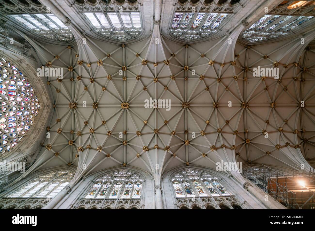 York Minster Vaults Stockfoto