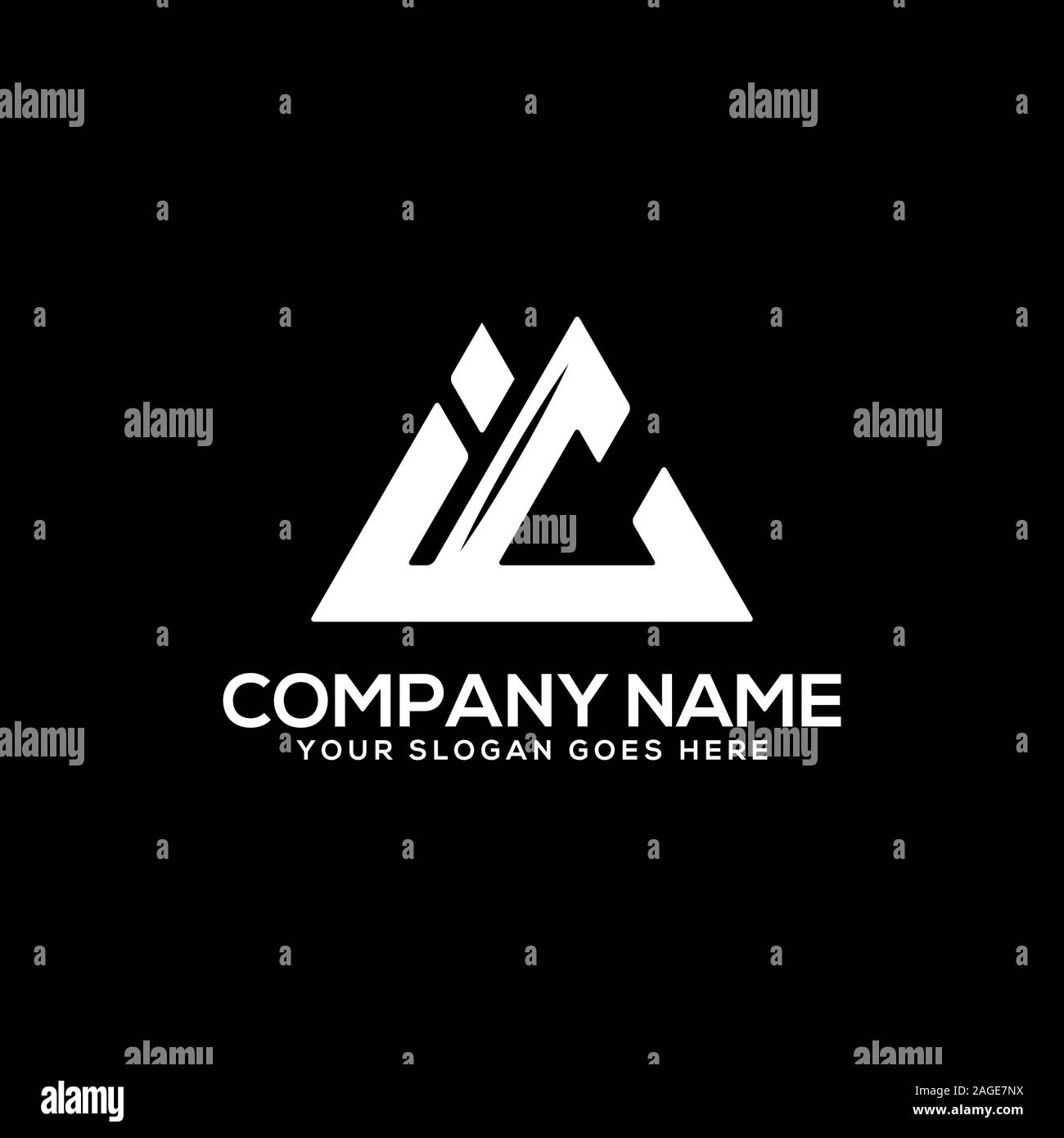 IC erste Logo inspiration, I und C-logo Vektor, Sport, Finanzen, Firma logo Vorlage Stock Vektor