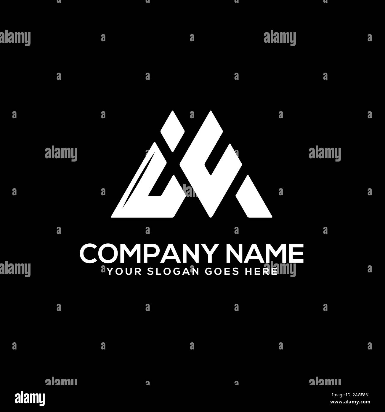 IV erste Logo inspiration, I und V logo Vektor, Sport, Finanzen, Firma logo Vorlage Stock Vektor