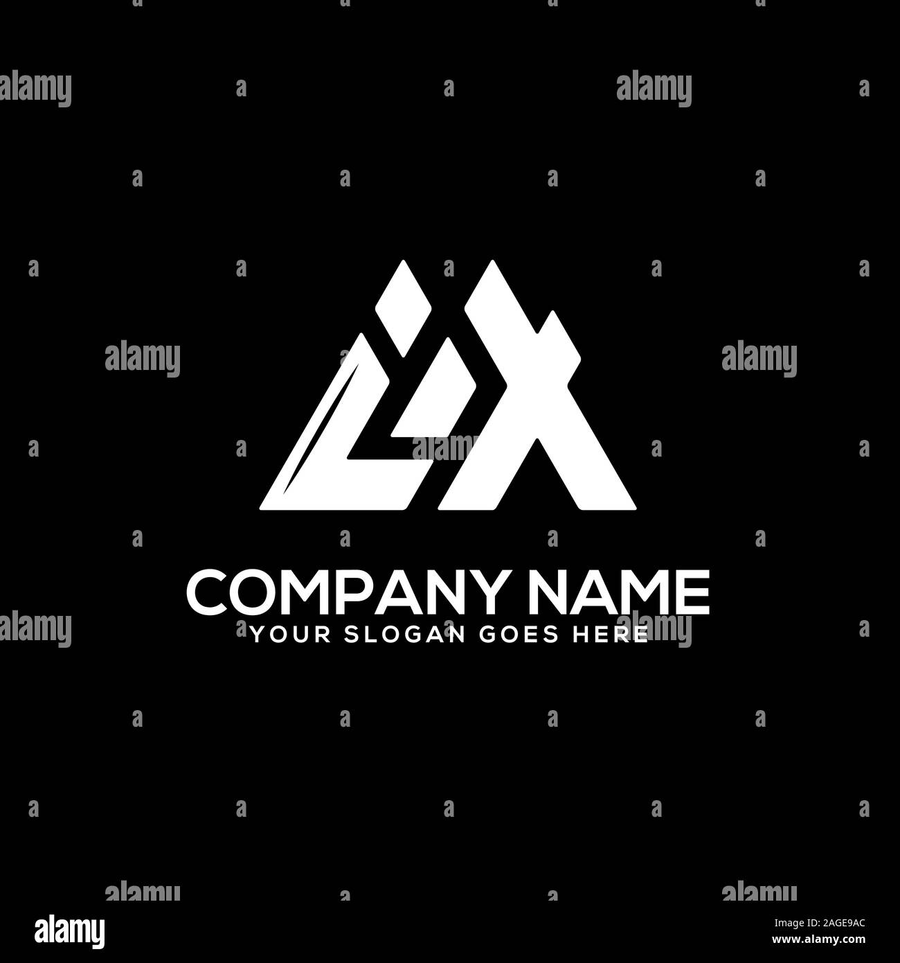 IX Erste logo Inspiration, I und X logo Vektor, Sport, Finanzen, Firma logo Vorlage Stock Vektor