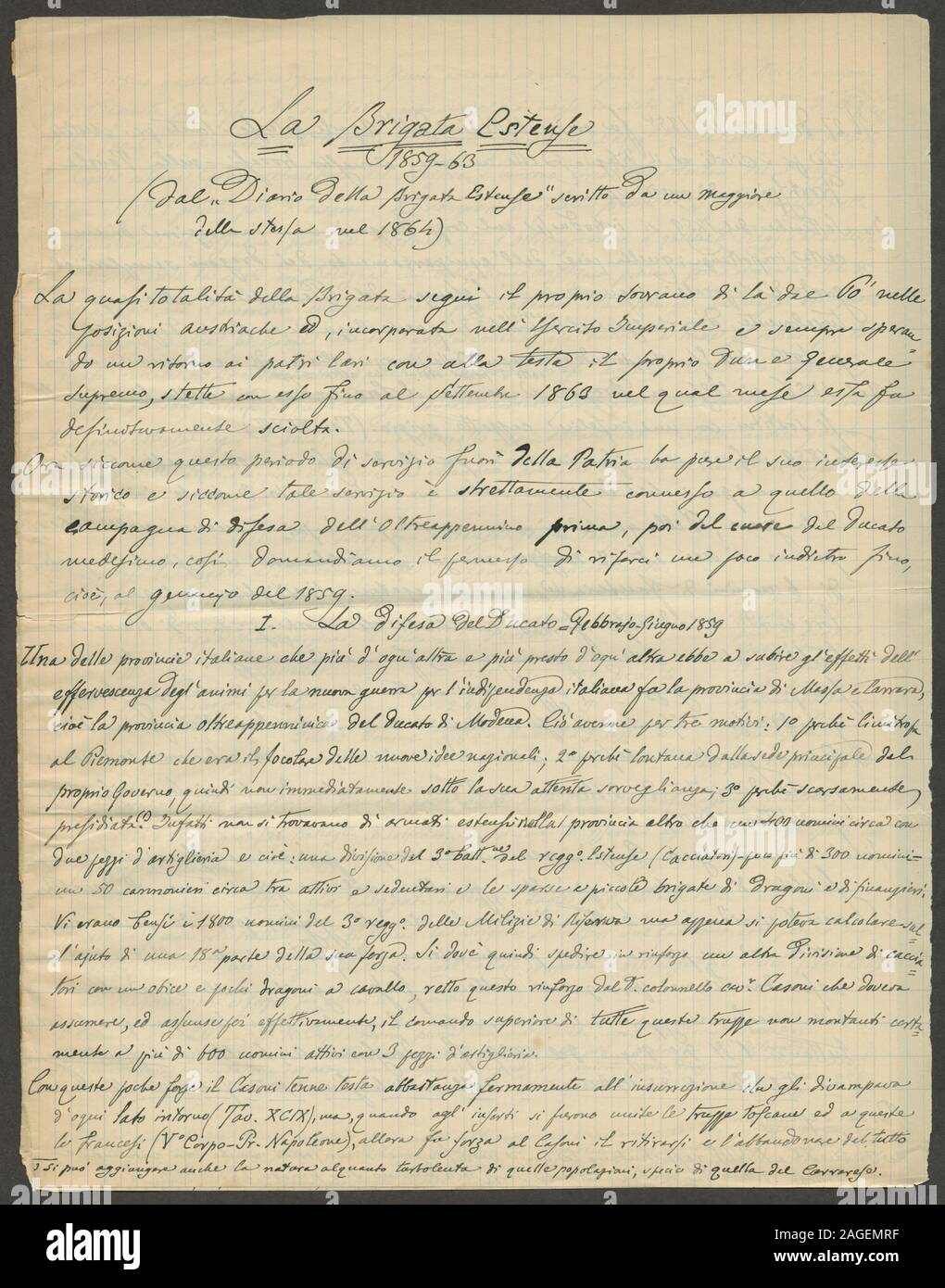 Italien Italienische Soldaten. Genua. 800-1849; Italien Italienische Soldaten. Genua. 800-1849 Stockfoto