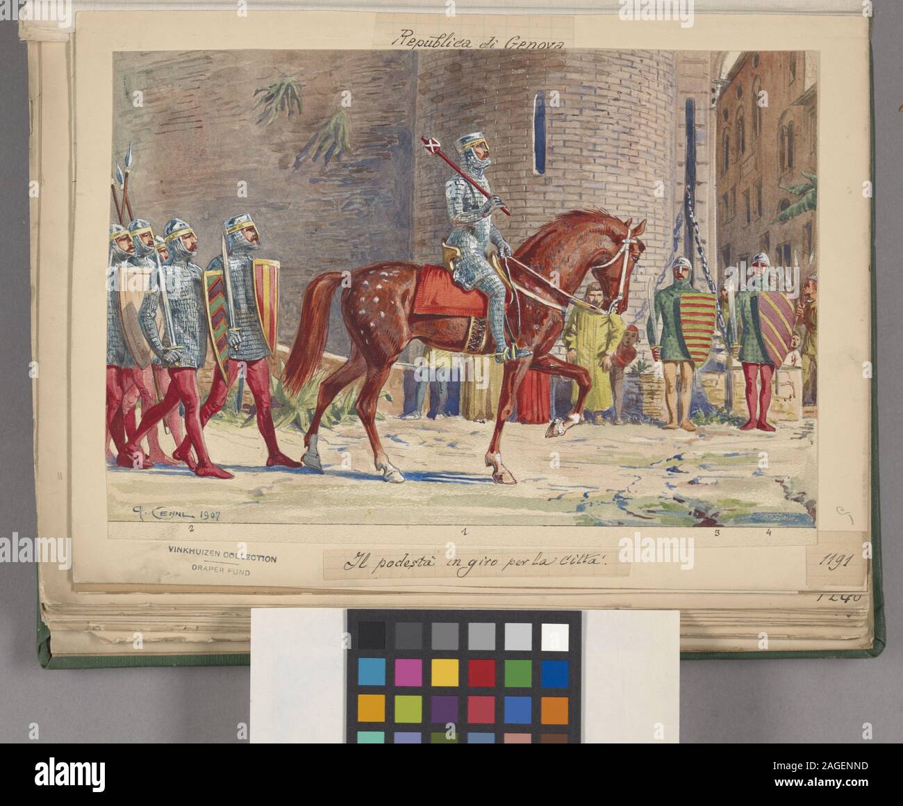 Italien Italienische Soldaten. Genua, 878-1684; Italien Italienische Soldaten. Genua, 878-1684 Stockfoto