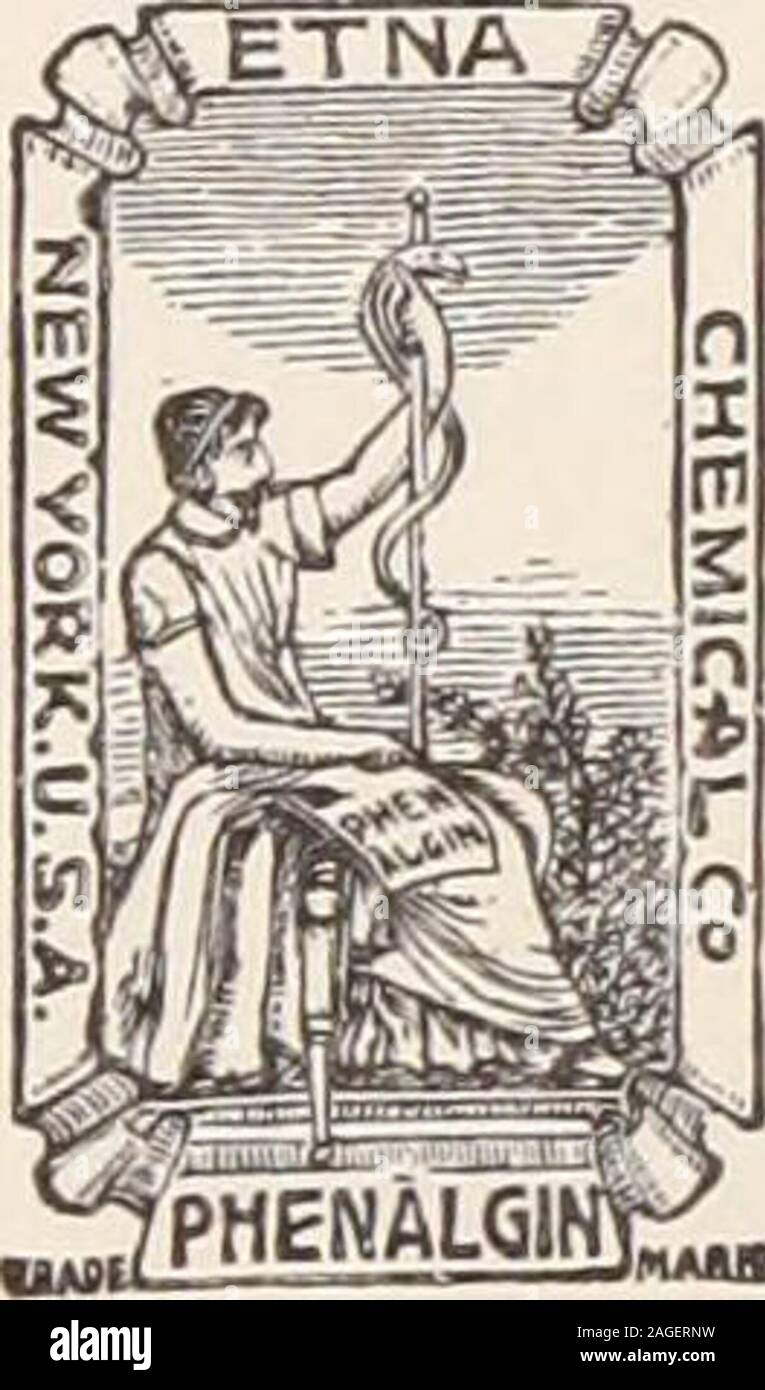 . Kinderheilkunde.. Für die Linderung von Schmerzen der logischen Supplanter von Opium, Undandere Gewohnheit Drogen bilden ist INo egal wie schwerwiegend oder wo locatedpain ist prompt und zufriedenstellend controlledby Diese effektive Anodyne - und withoutdisturbing die Verdauung, unterdrücken, wodurch thesecretion Verstopfung oder inducinga Drogenkonsum. Aus diesem Grund hat Phenalgin supersededopium und seine Derivate für relievingHeadaches, Rheuma, Gicht, La Grenzwert Grenzwerte, Hexenschuss, Neuralgien, Erkrankungen des Weiblichen, Dysmenorrhö, und schmerzlichen Bedingungen im Allgemeinen. Tausende von phy-sicians Phenalgin Werkzeugs ist zuverlässig schmerzlindernd - Th Stockfoto