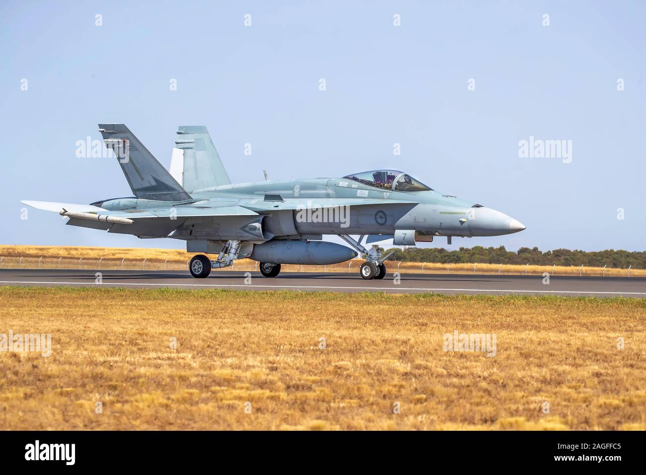 Royal Australian Air Force F/A-18 Hornet ist ein Twin seat Multi-role Fighter Stockfoto