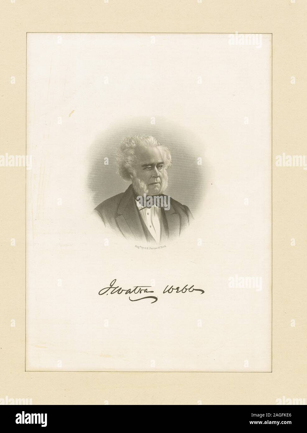 EM 11485 Verfasserangabe: G.E. Perine; J. [unleserlich] Webb Stockfoto