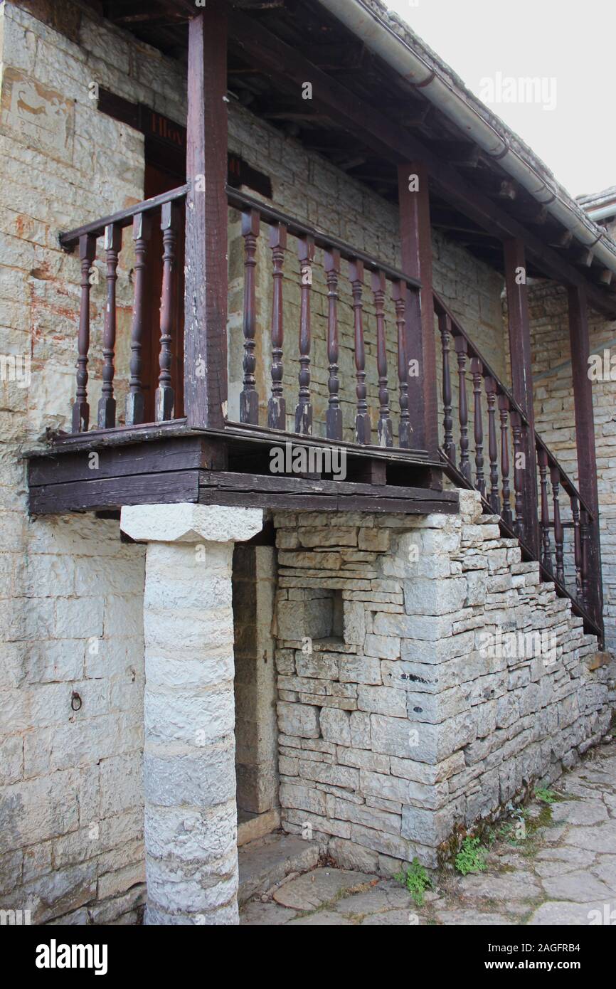 Kloster von Agia Paraskevi auf Monodendri die Vikos Schlucht Griechenland Stockfoto